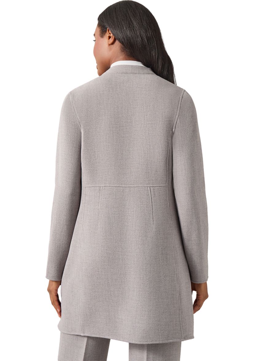 Womens Pebble Drape Front Jacket