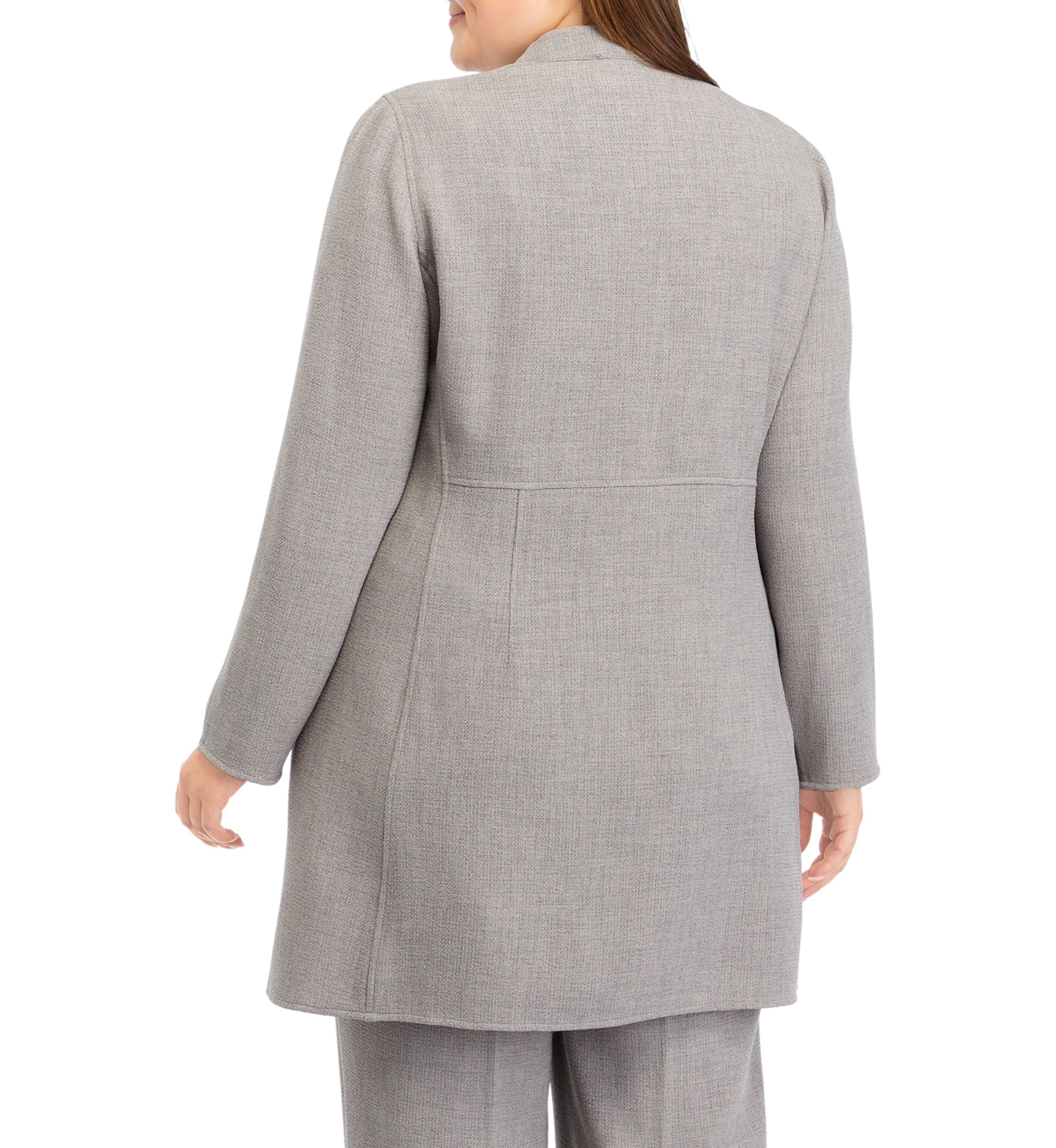 Plus Size Drape Front Jacket