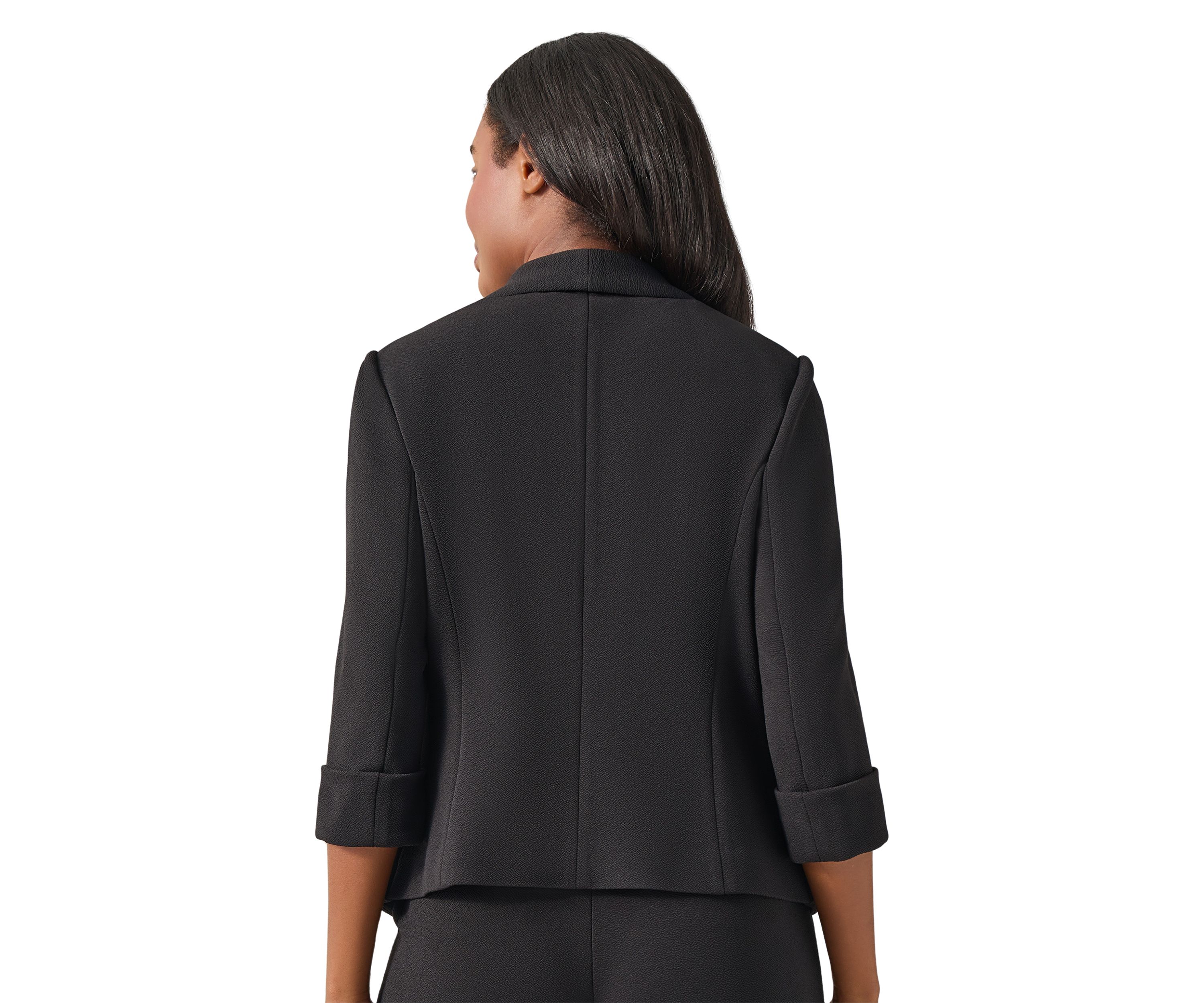 Womens Cross Hatch Open Front Suit Separate Jacket