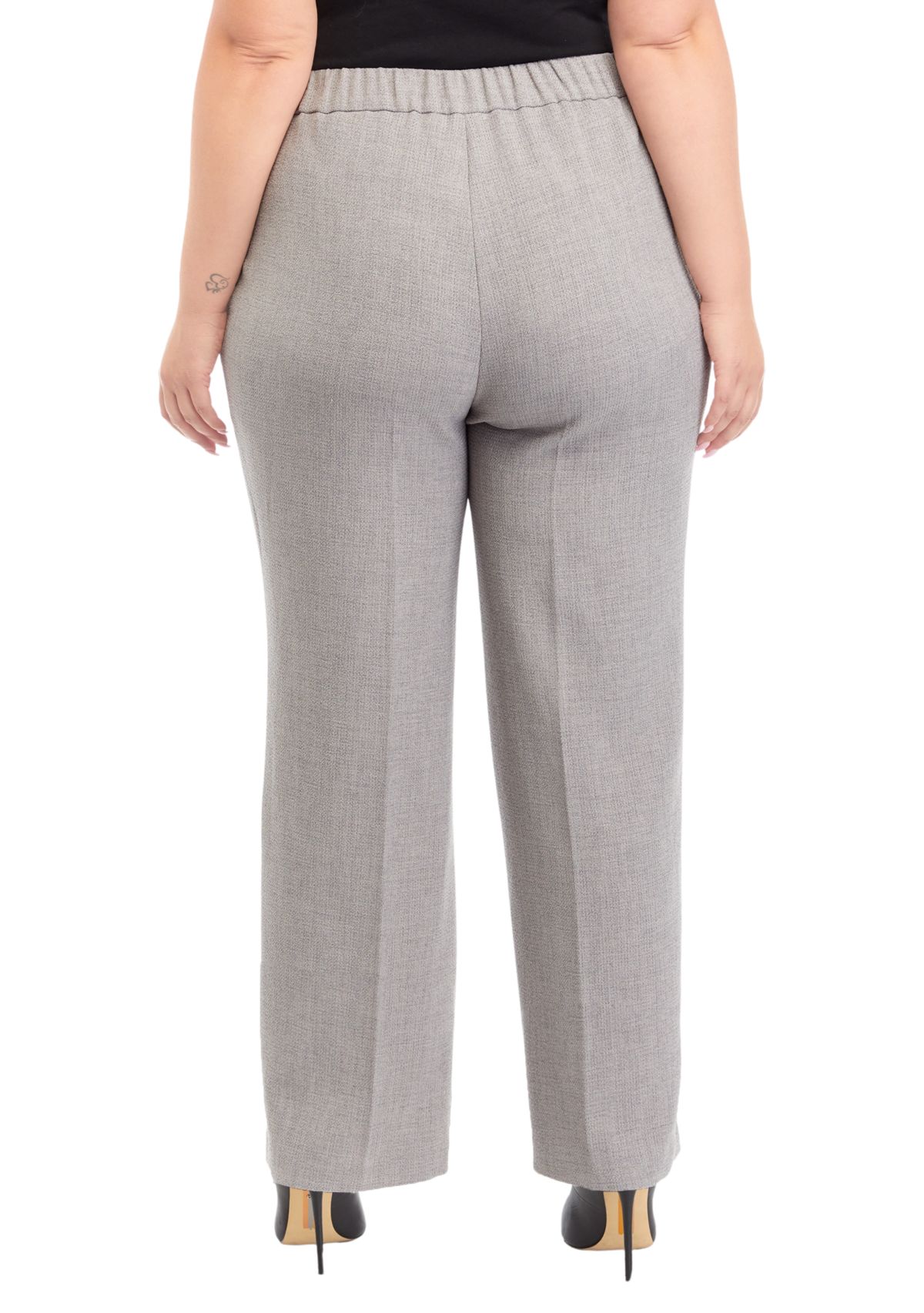 Plus Size Pull On Elastic Back Pants