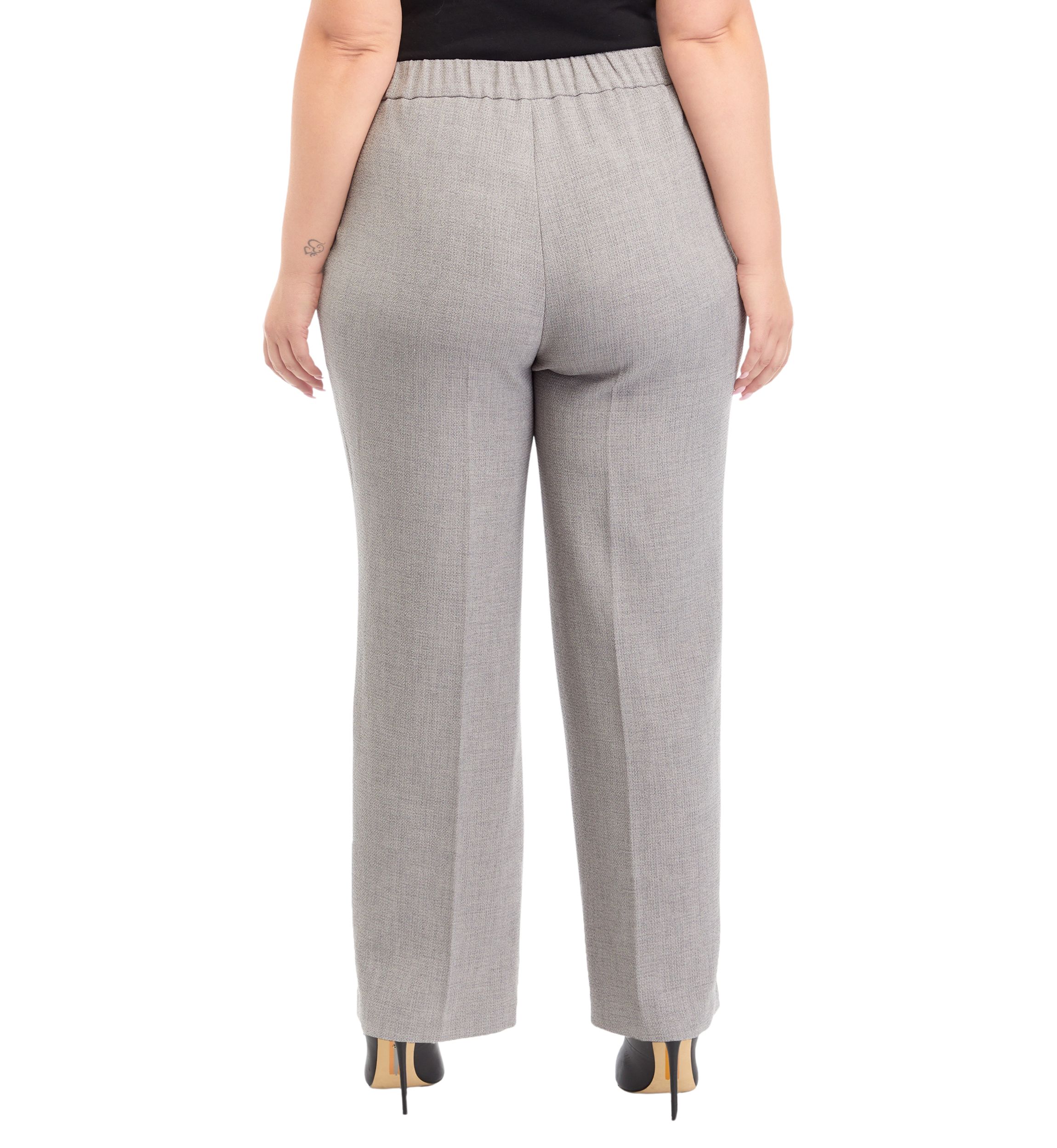 Plus Size Pull On Elastic Back Pants
