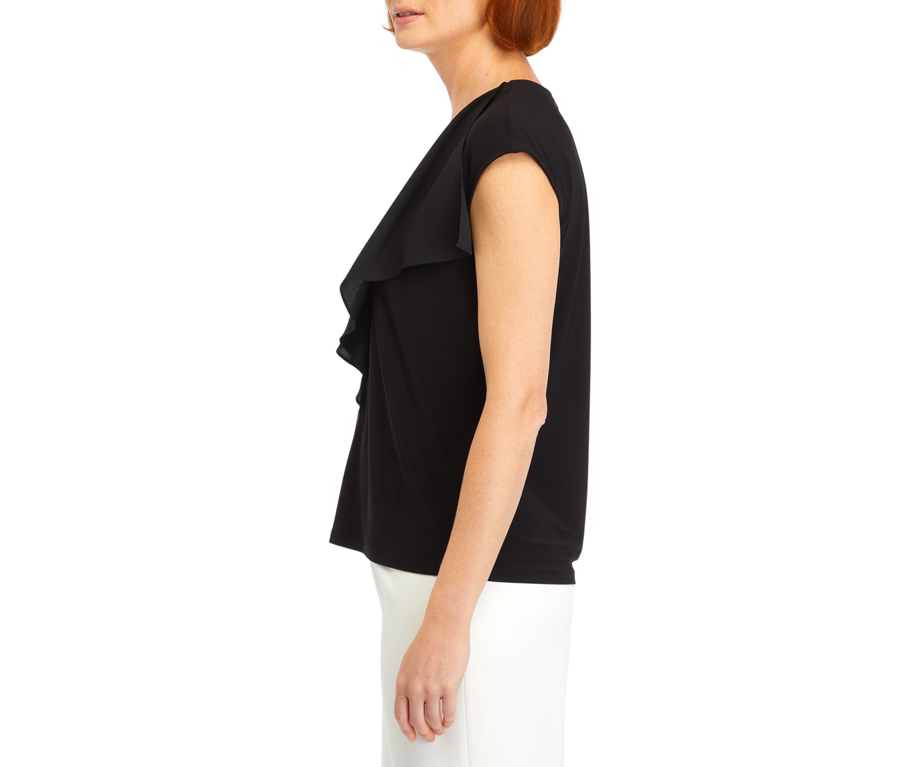 Womens Ruffle Front Blouse 