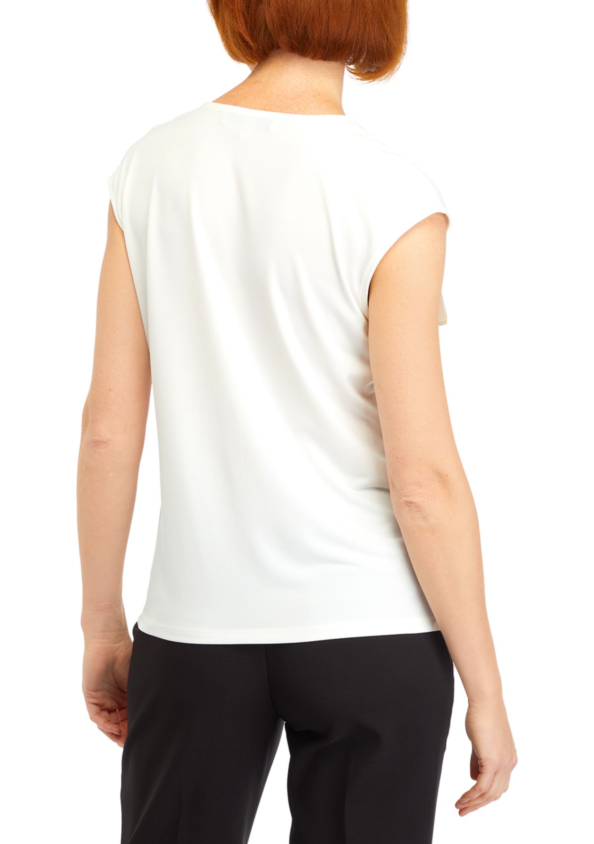 Womens Ruffle Front Blouse