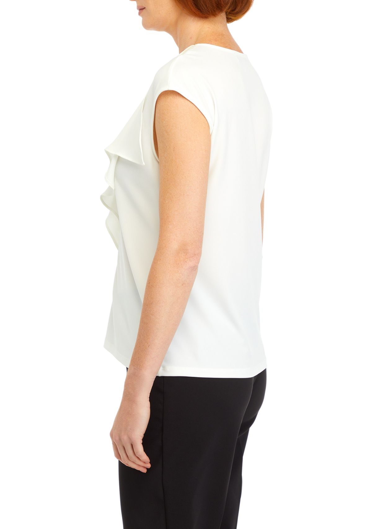 Womens Ruffle Front Blouse