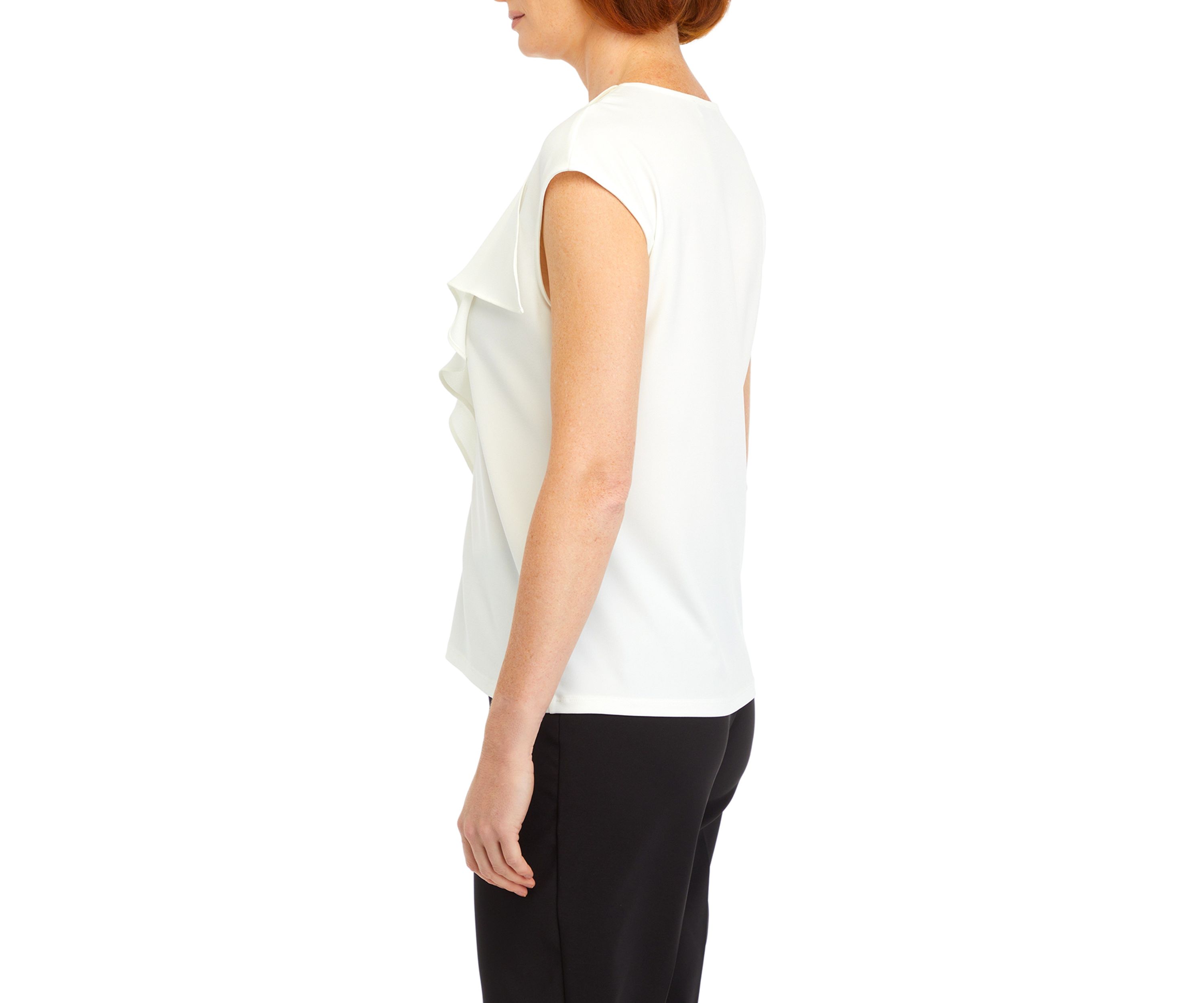Womens Ruffle Front Blouse