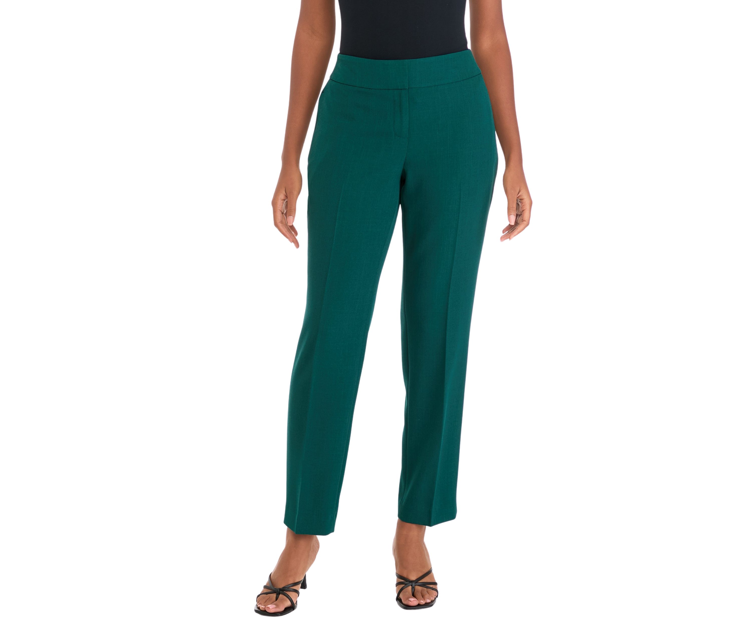Womens Fly Front Slim Pants