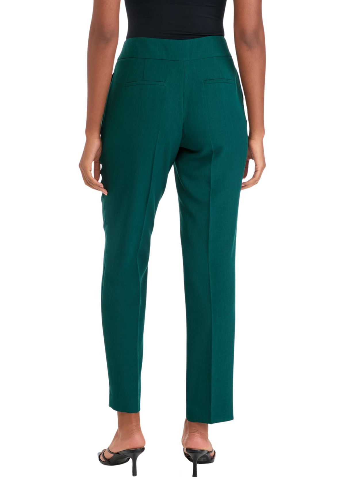 Womens Fly Front Slim Pants