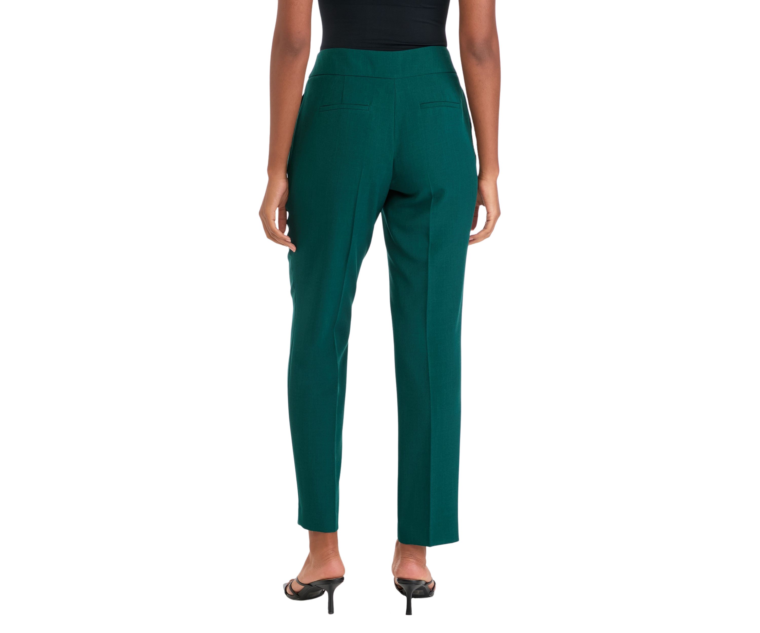Womens Fly Front Slim Pants