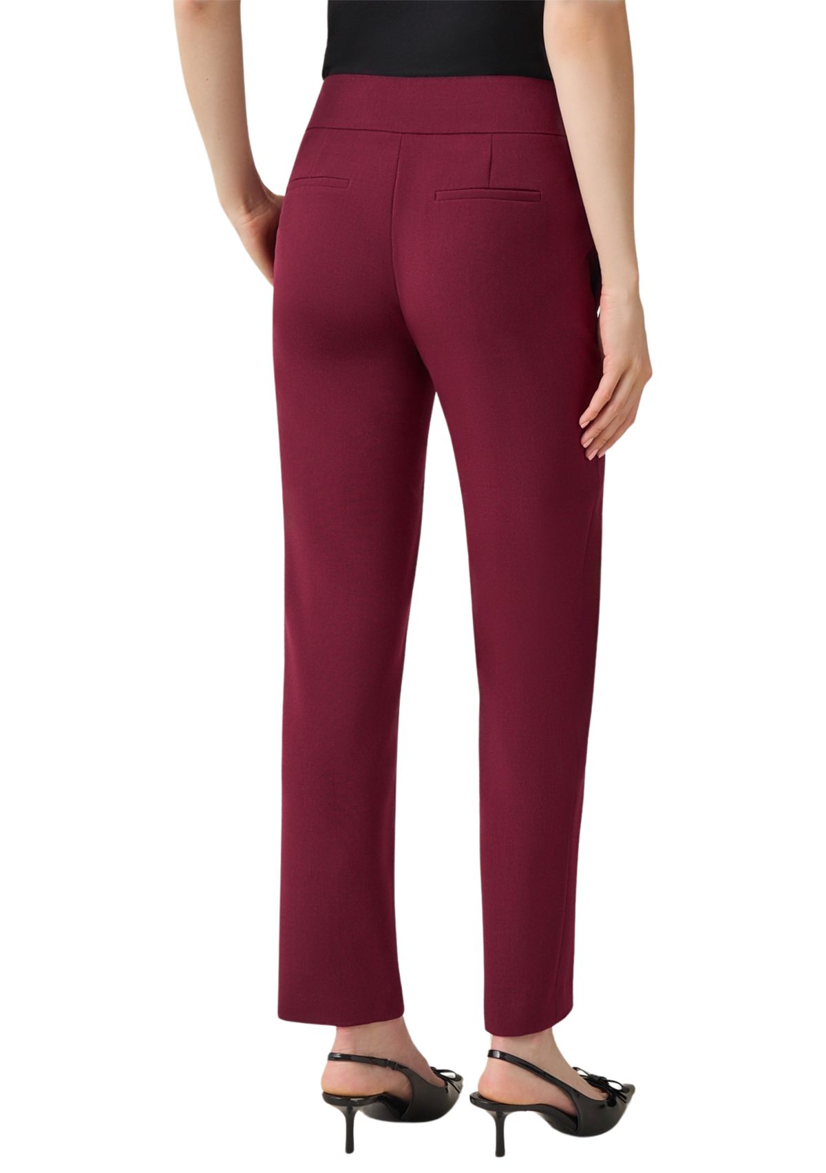 Petite Fly Front Slim Pants