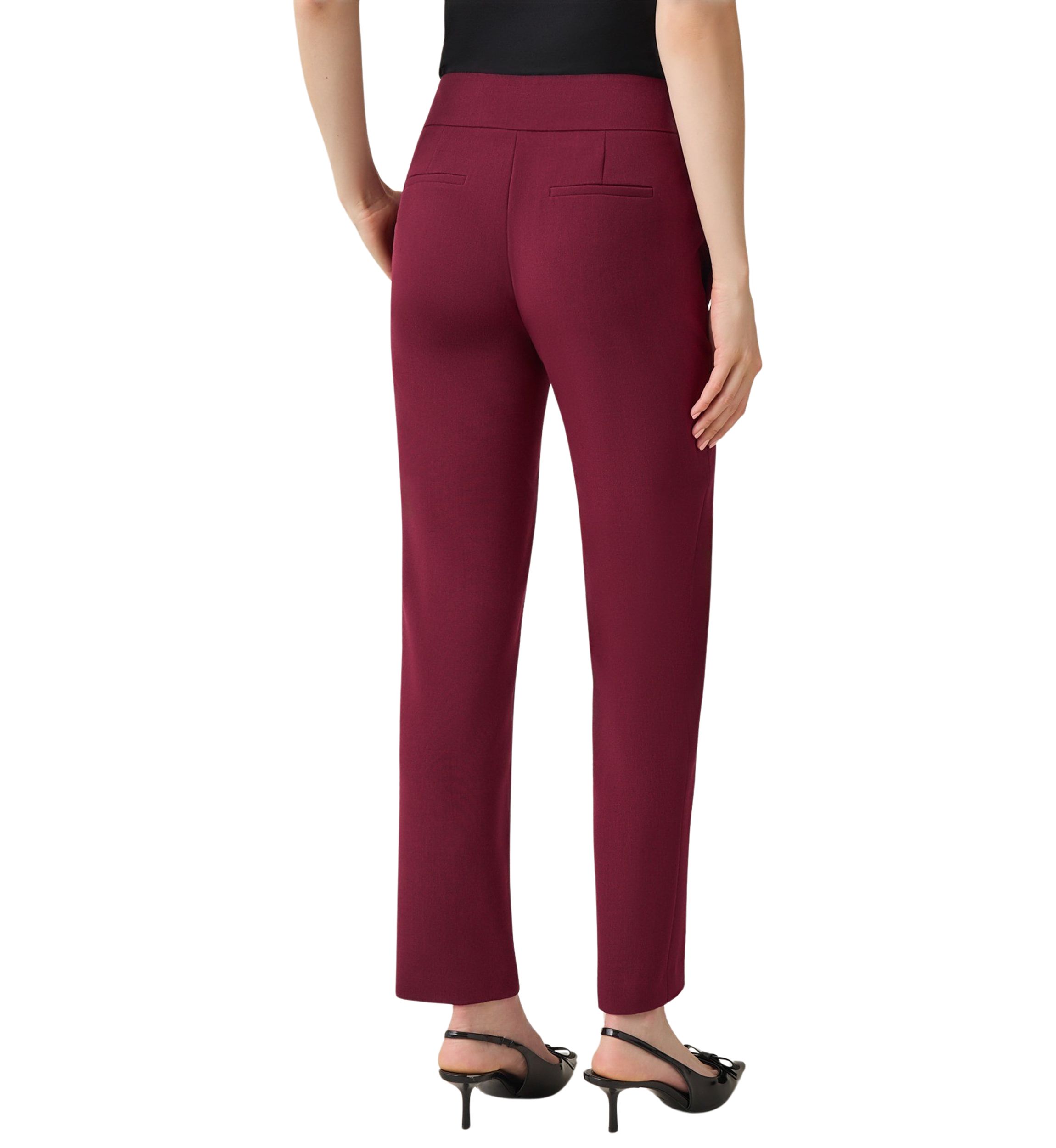 Petite Fly Front Slim Pants