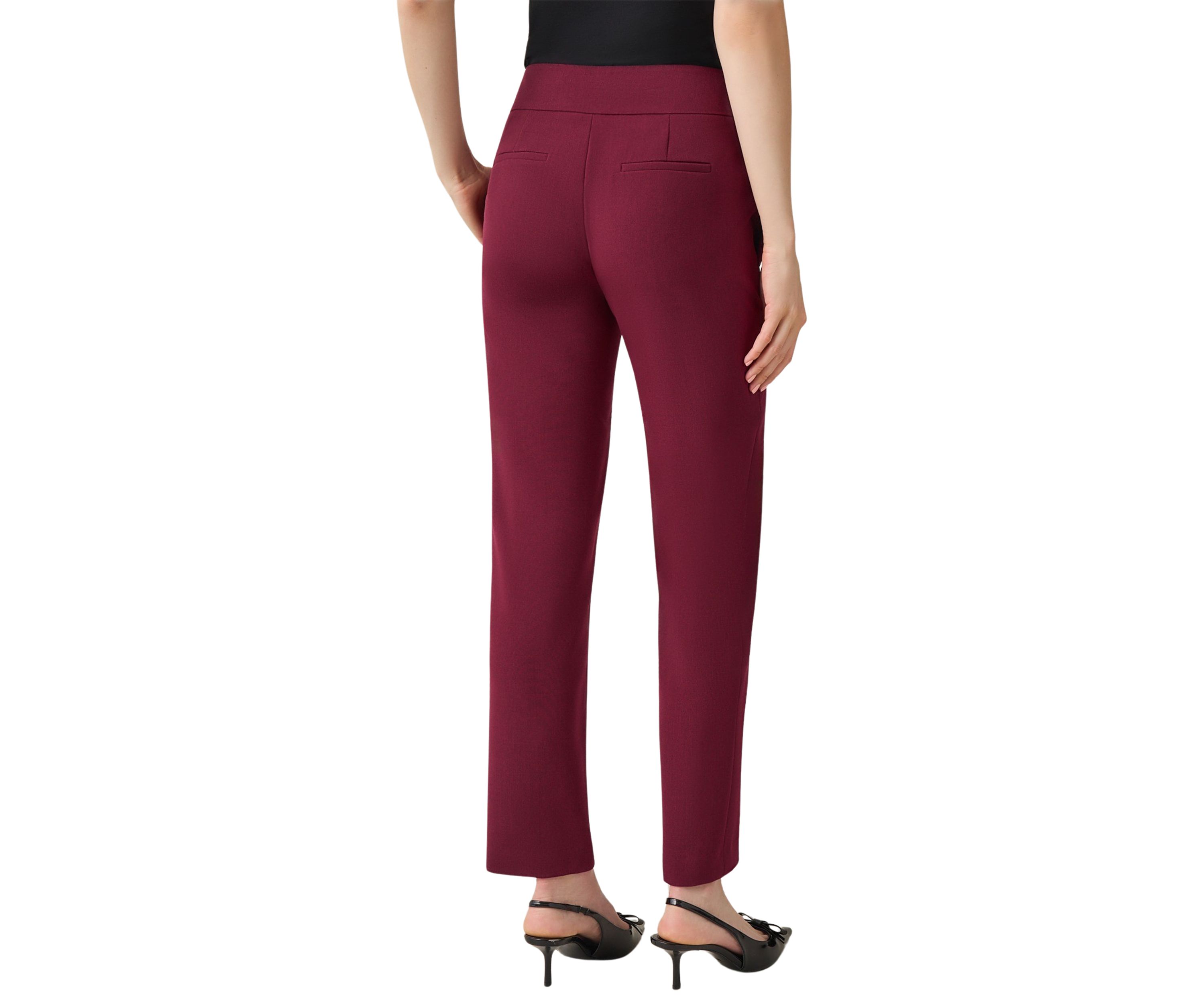 Petite Fly Front Slim Pants