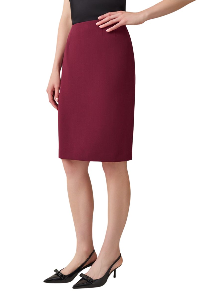 Womens Zip Slim Skirt