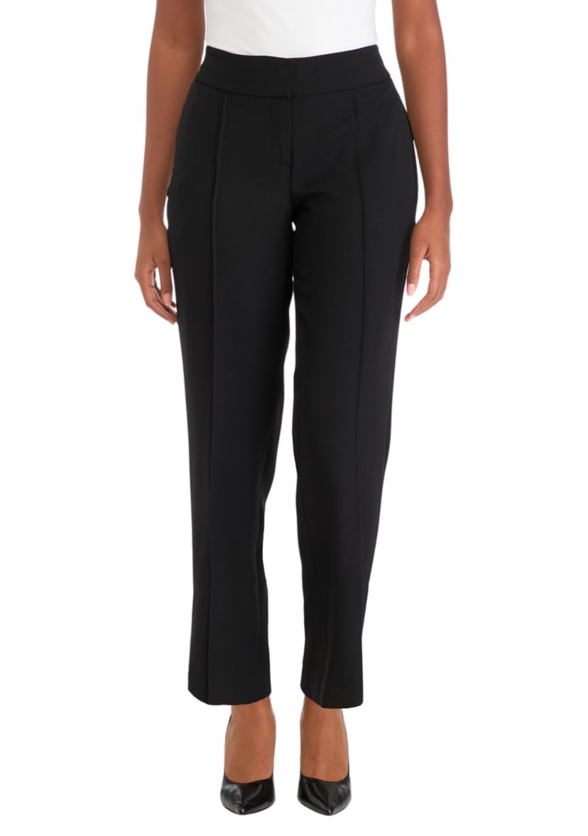 Womens Fly Front Slim Pants