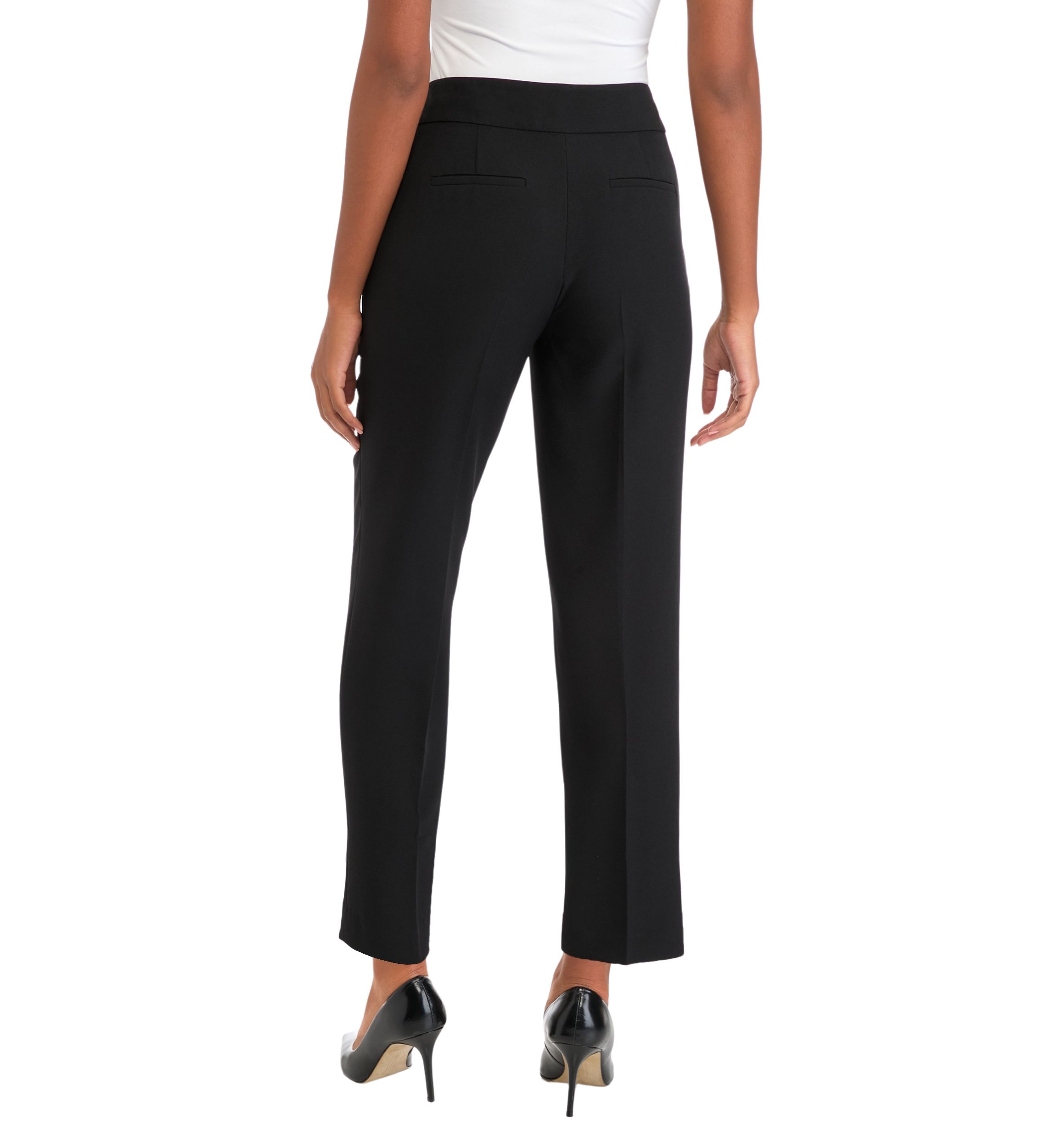 Womens Fly Front Slim Pants