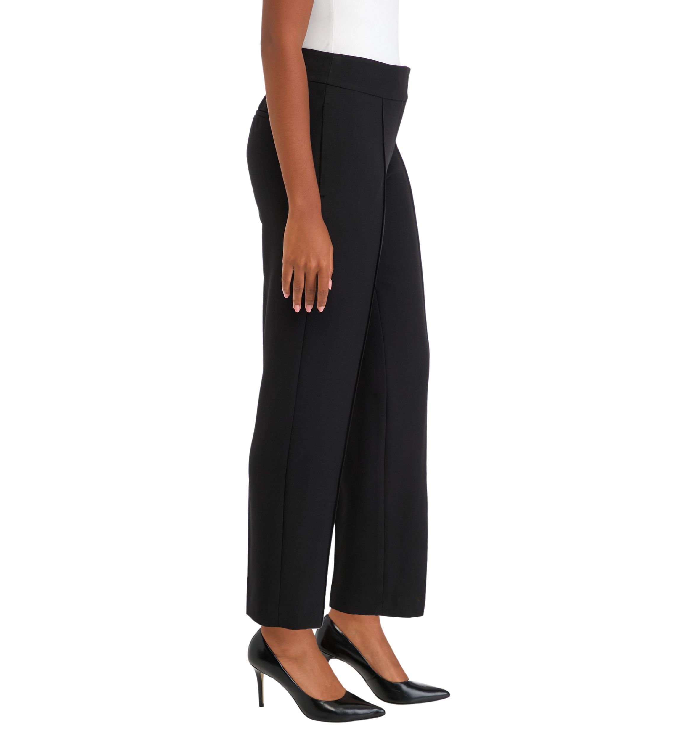 Womens Fly Front Slim Pants