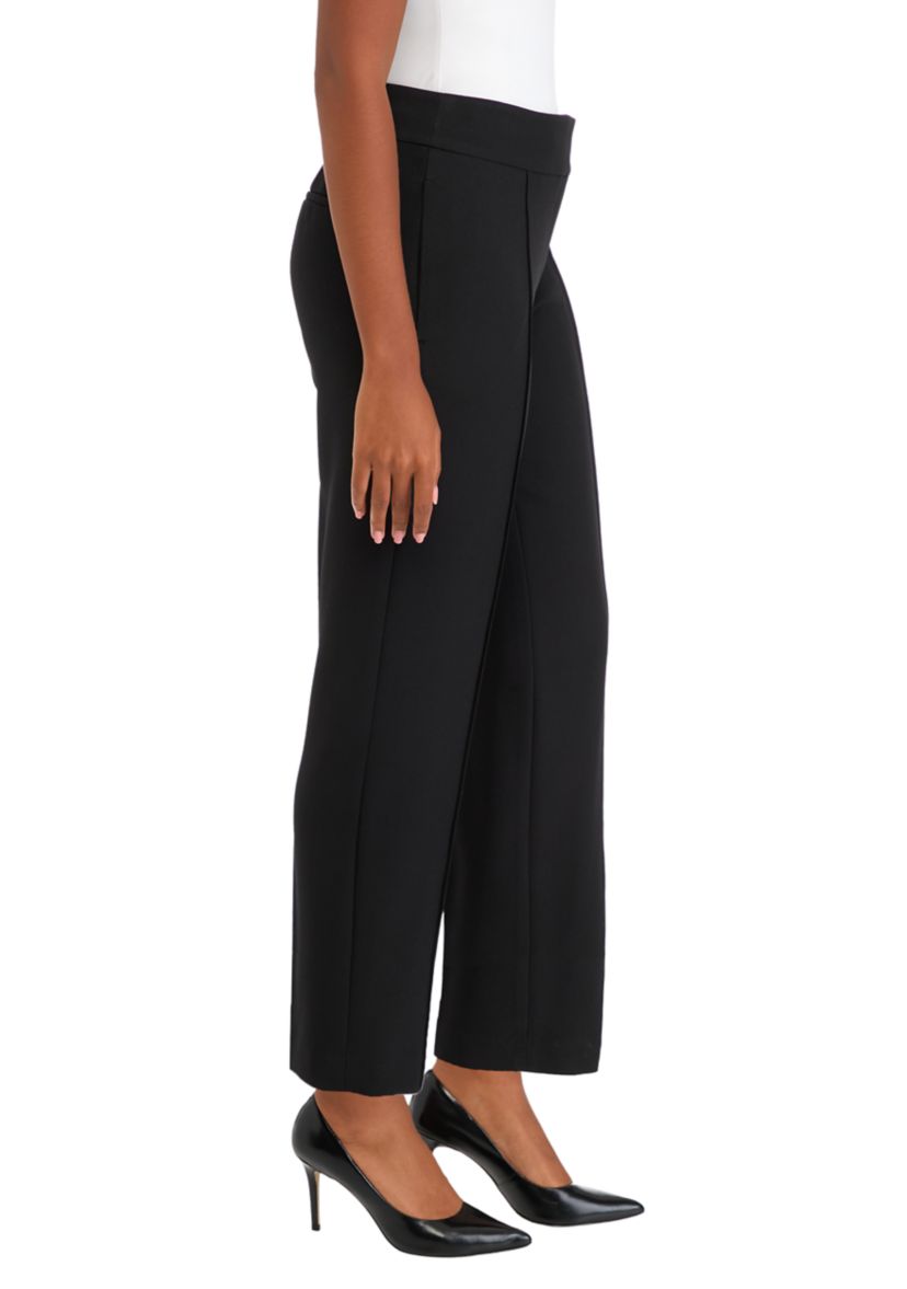 Womens Fly Front Slim Pants