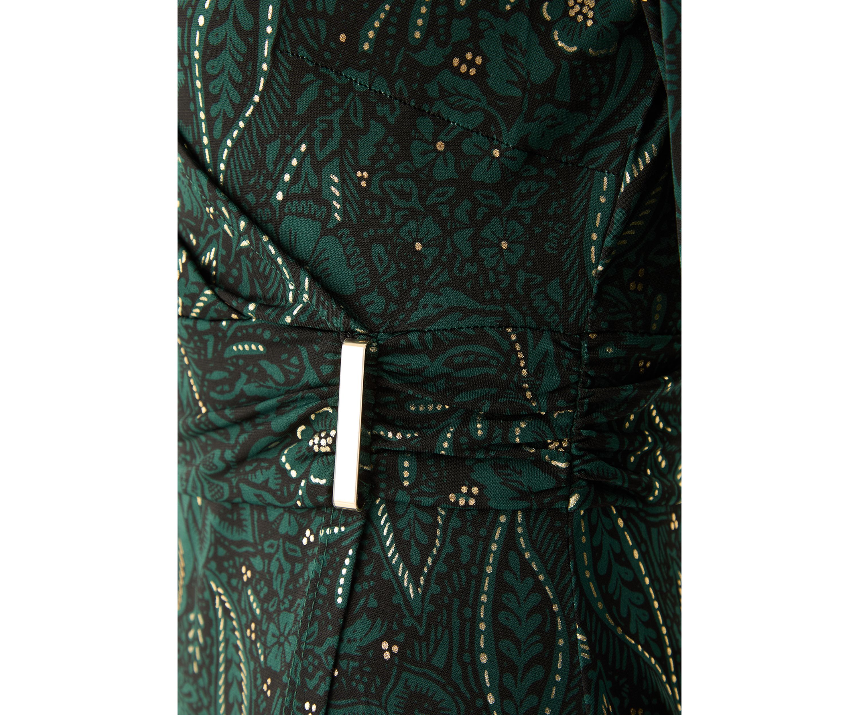 Womens 3/4 Sleeve Wrap Dress