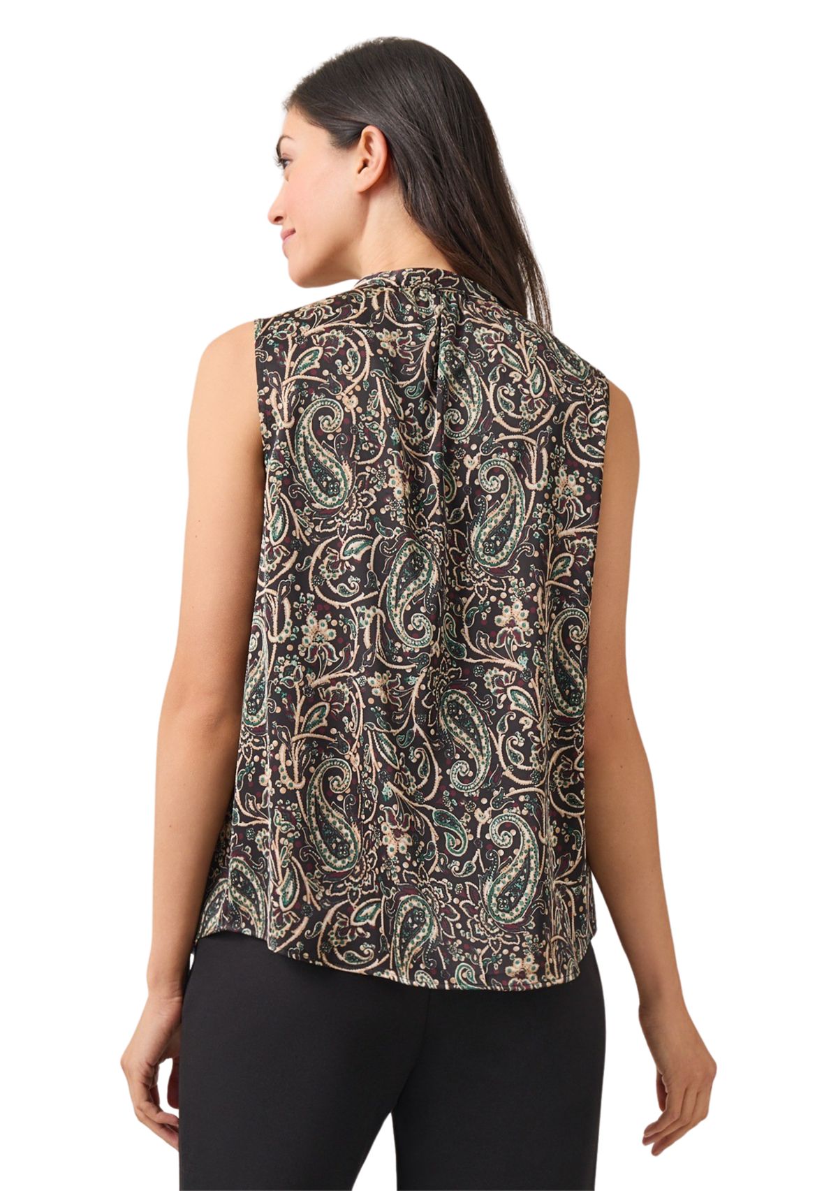 Petite Ruffle Neck Blouse