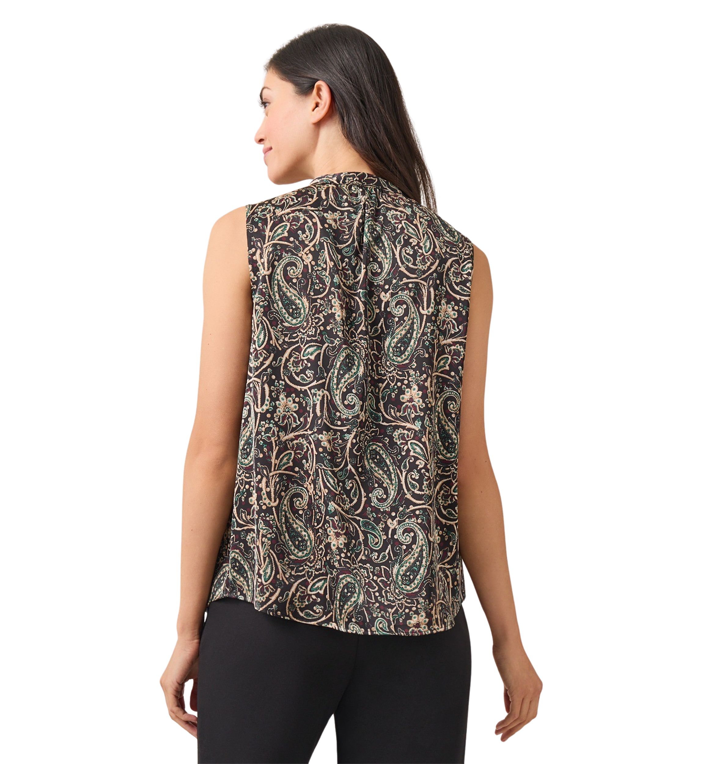 Petite Ruffle Neck Blouse