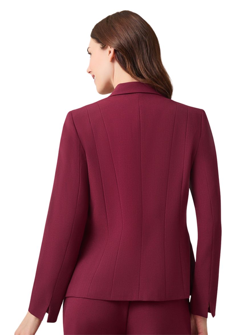 Womens One Button Seamed Jacket 