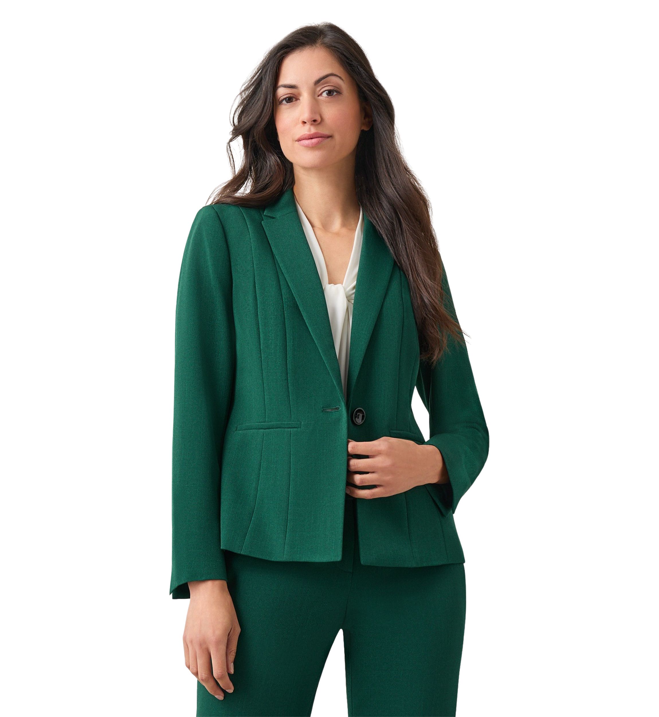 Petite One Button Seamed Jacket 