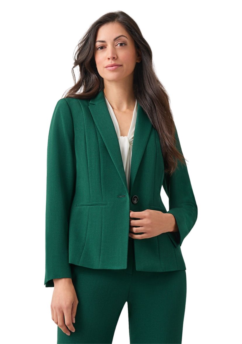 Petite One Button Seamed Jacket 