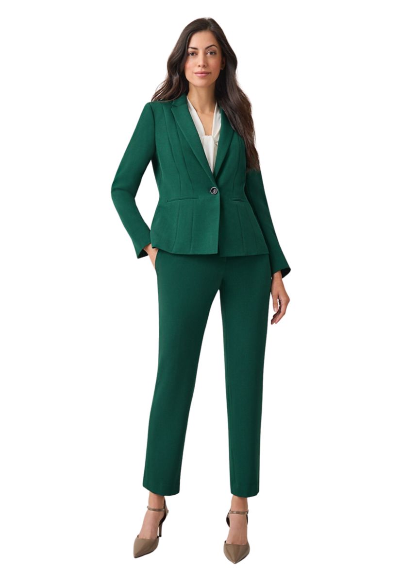 Petite One Button Seamed Jacket 