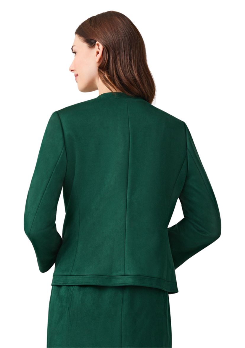 Womens Collarless Framed Jacket