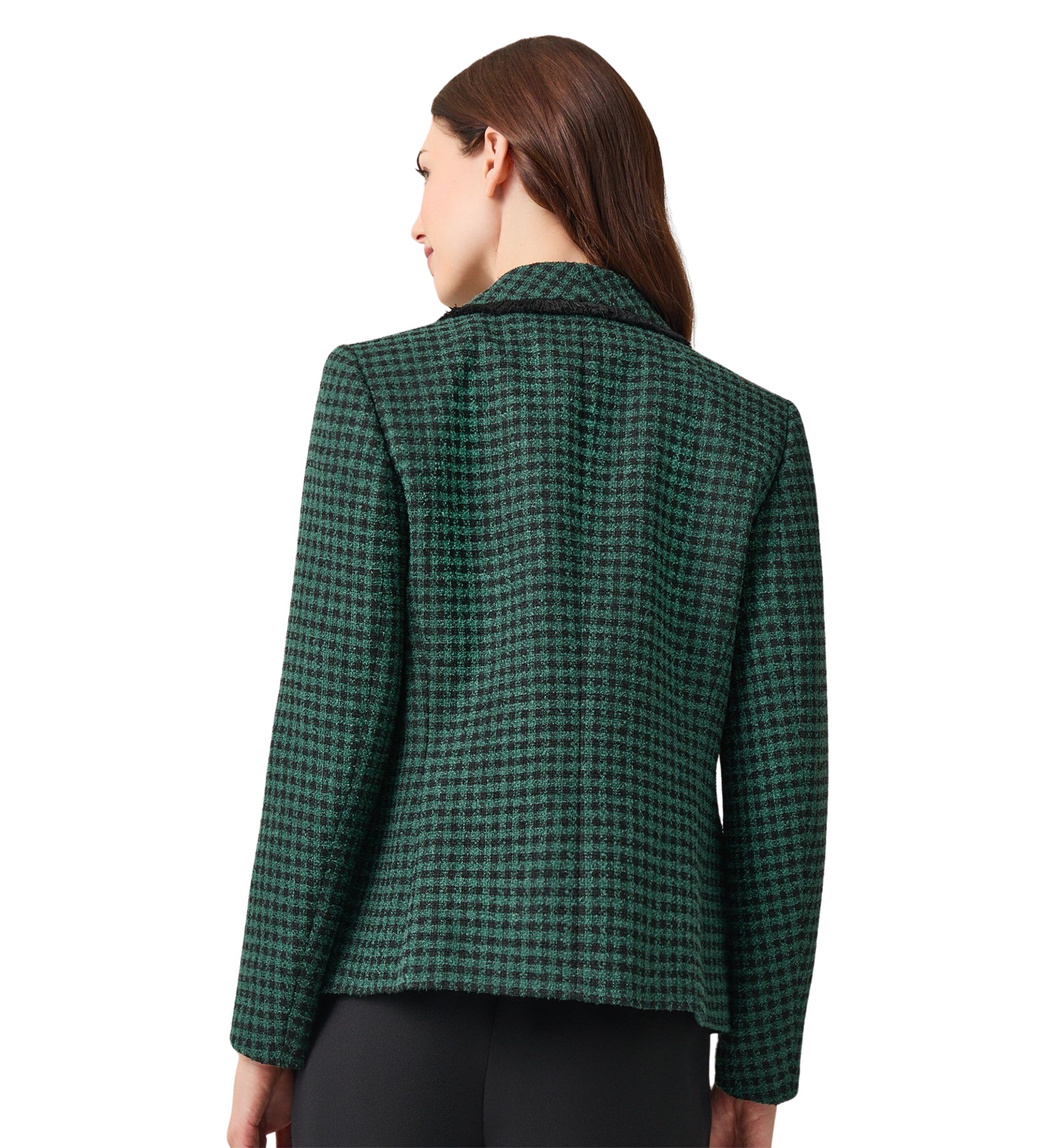 Womens Shawl Collar Faux Double Breasted Jacket 