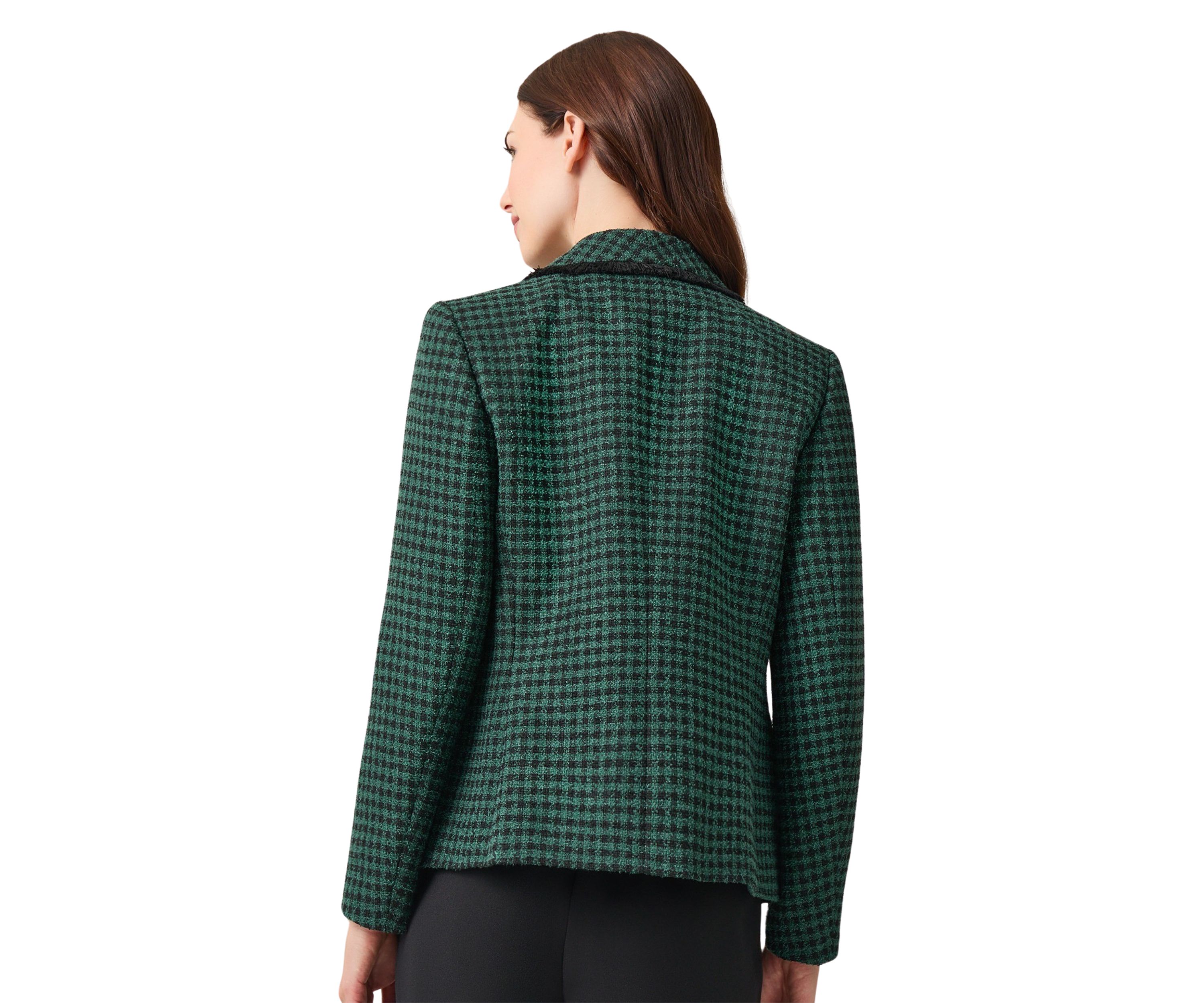 Womens Shawl Collar Faux Double Breasted Jacket 