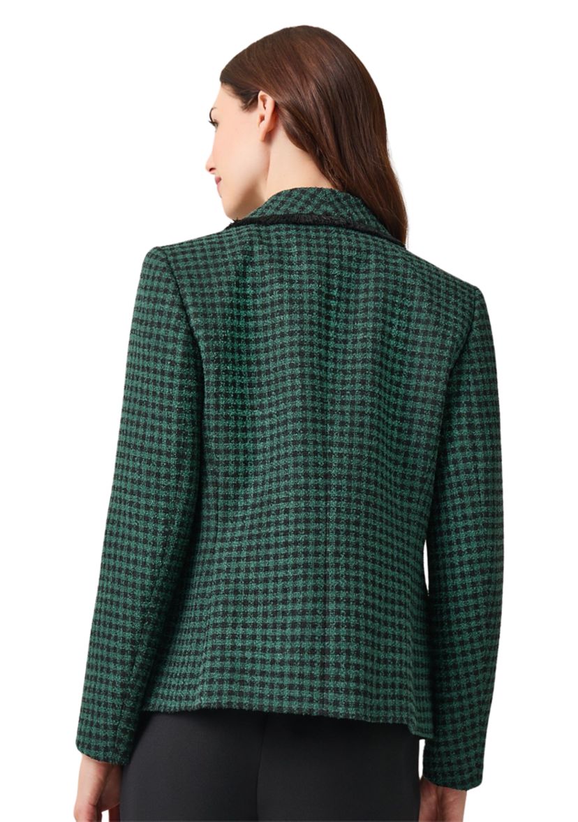 Womens Shawl Collar Faux Double Breasted Jacket 