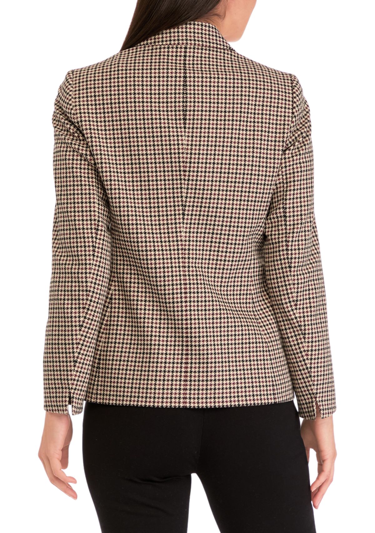 Womens One Button Notch Collar Jacket