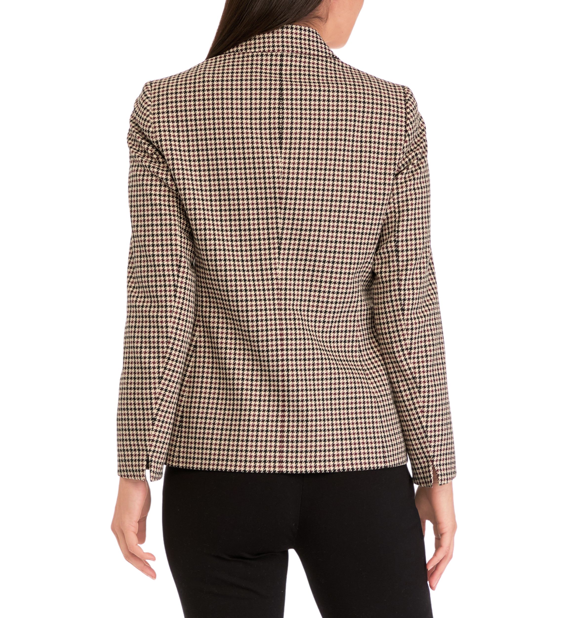 Womens One Button Notch Collar Jacket