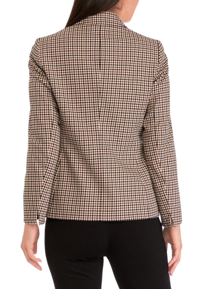 Womens One Button Notch Collar Jacket