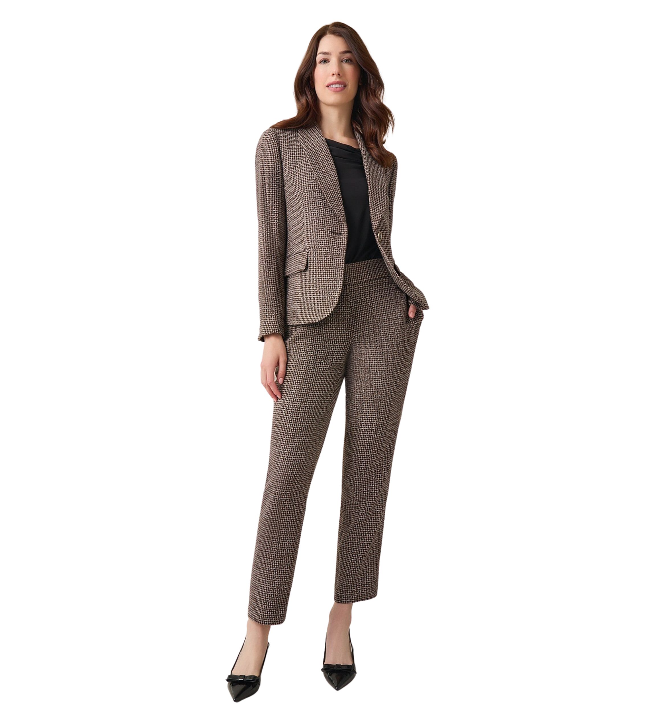 Petite One Button Shawl Collar Jacket