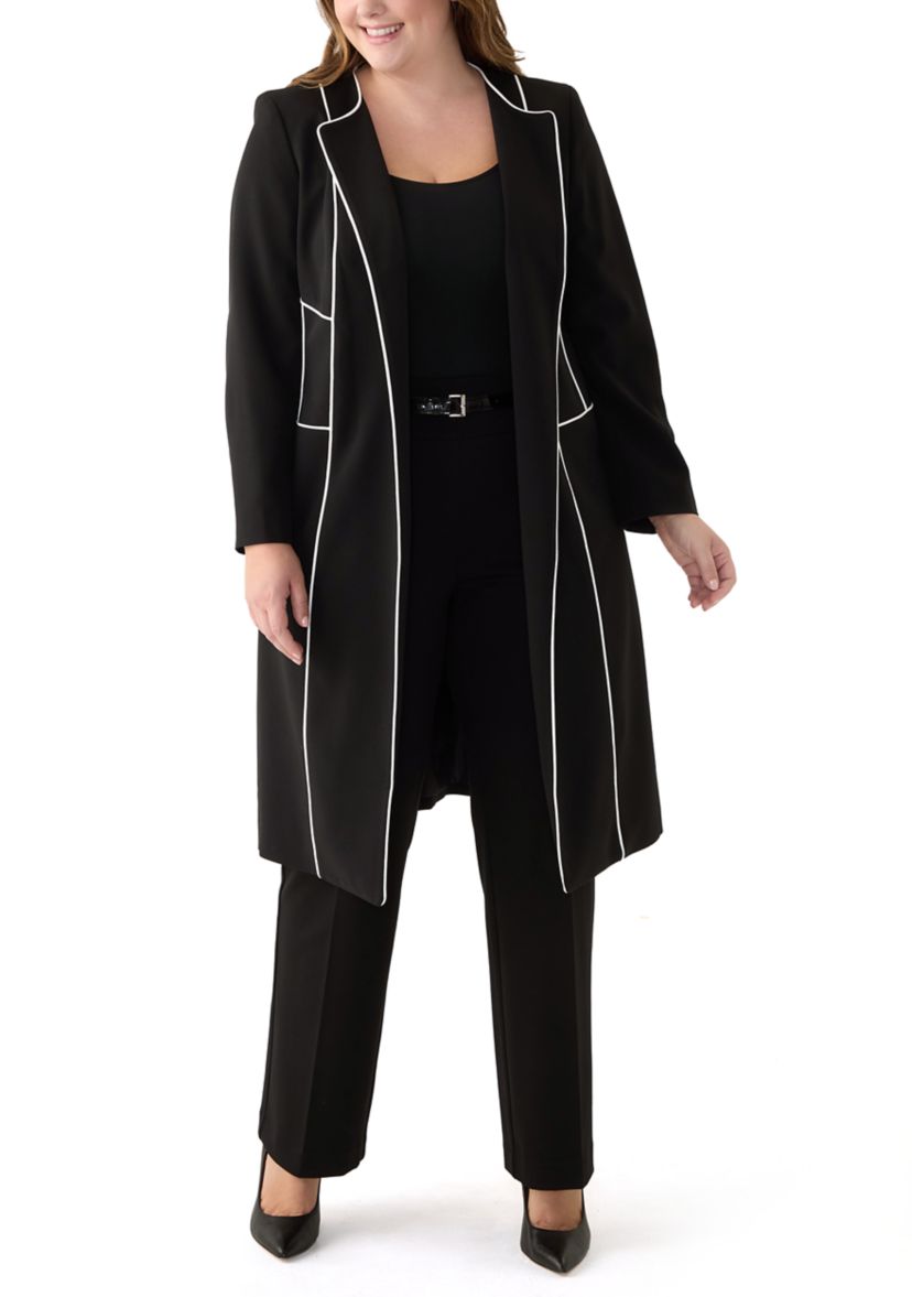 Plus Size Seamed Topper