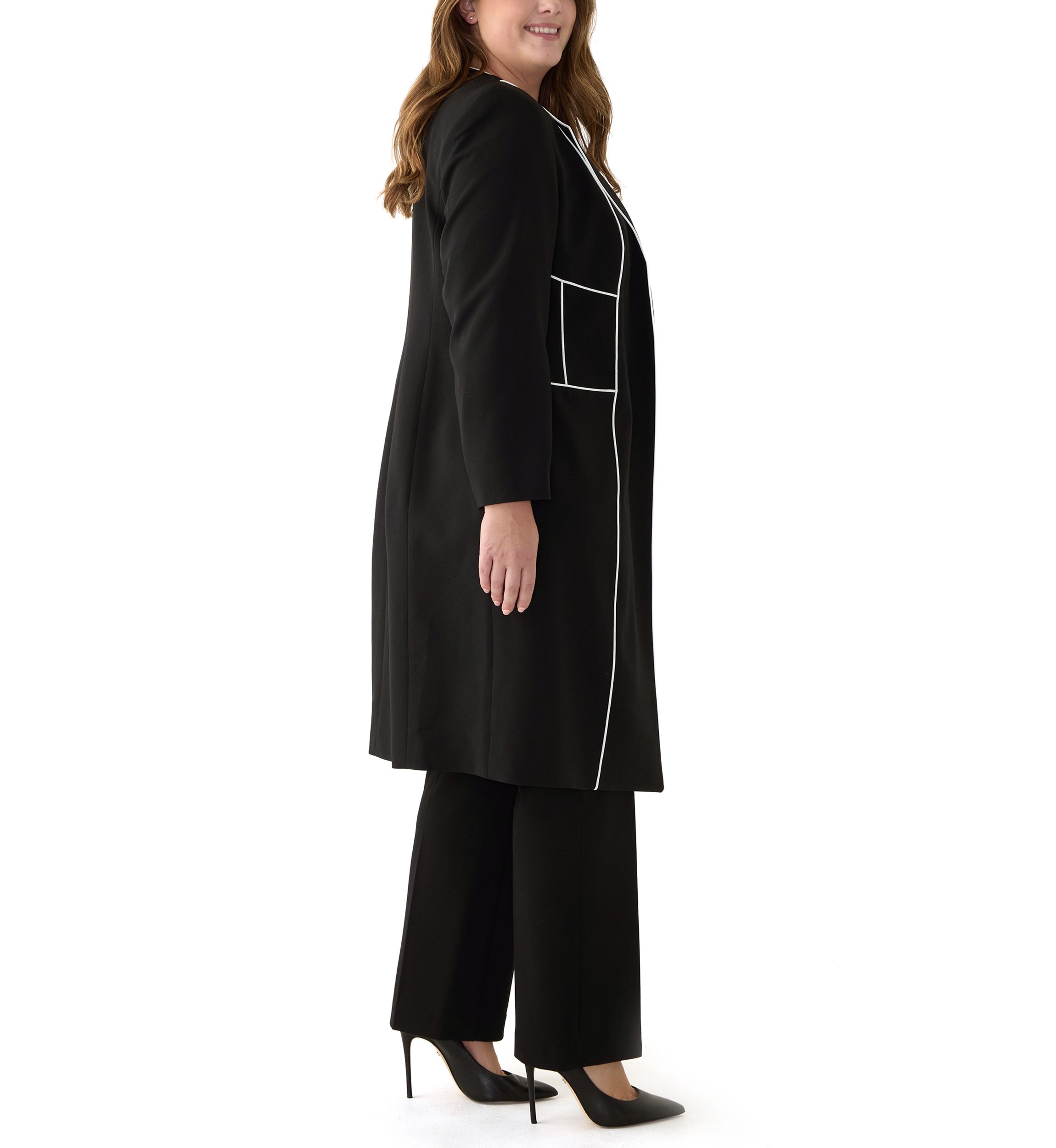 Plus Size Seamed Topper