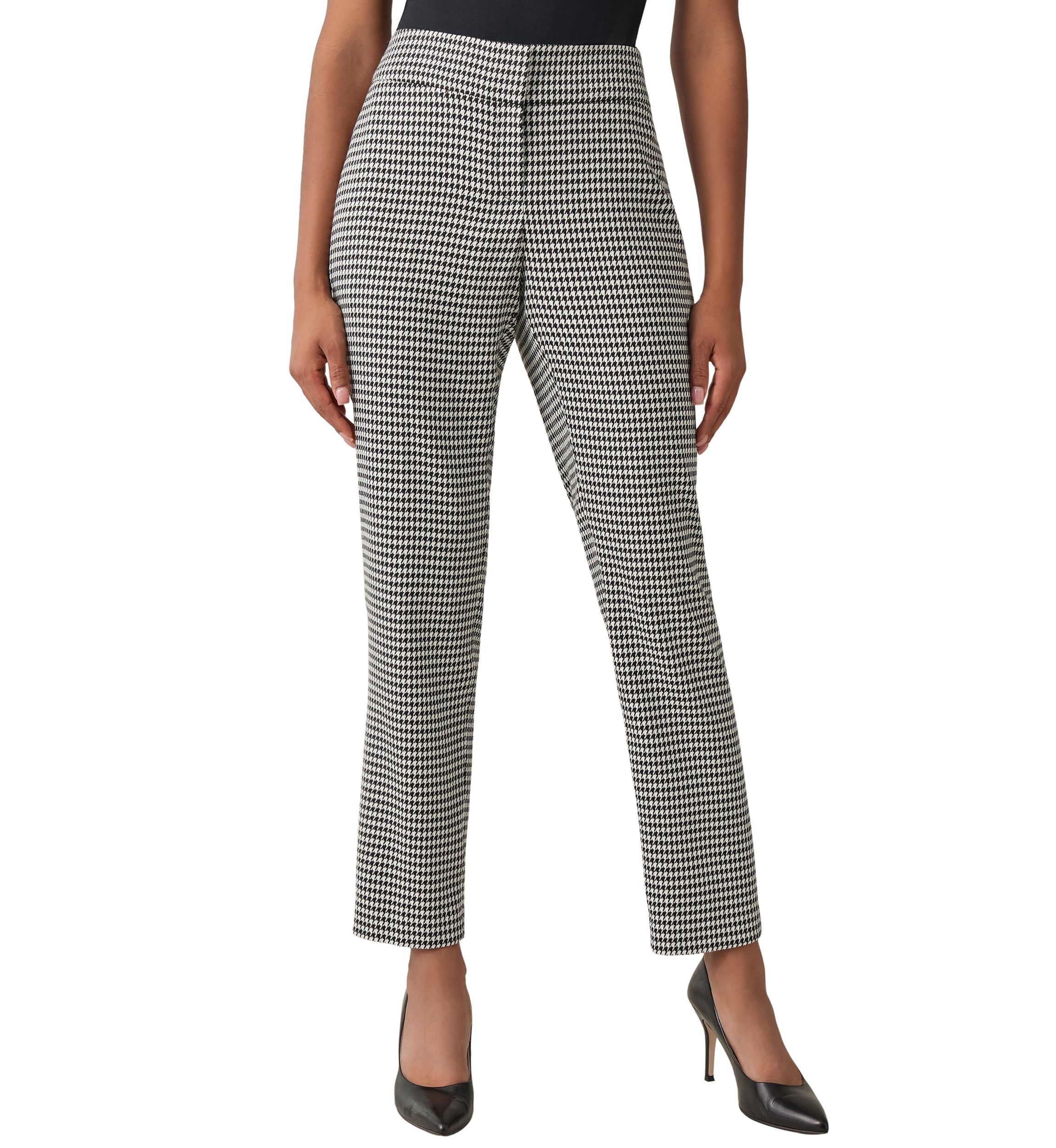Petite Unlined Printed Slim Suit Separate Pants