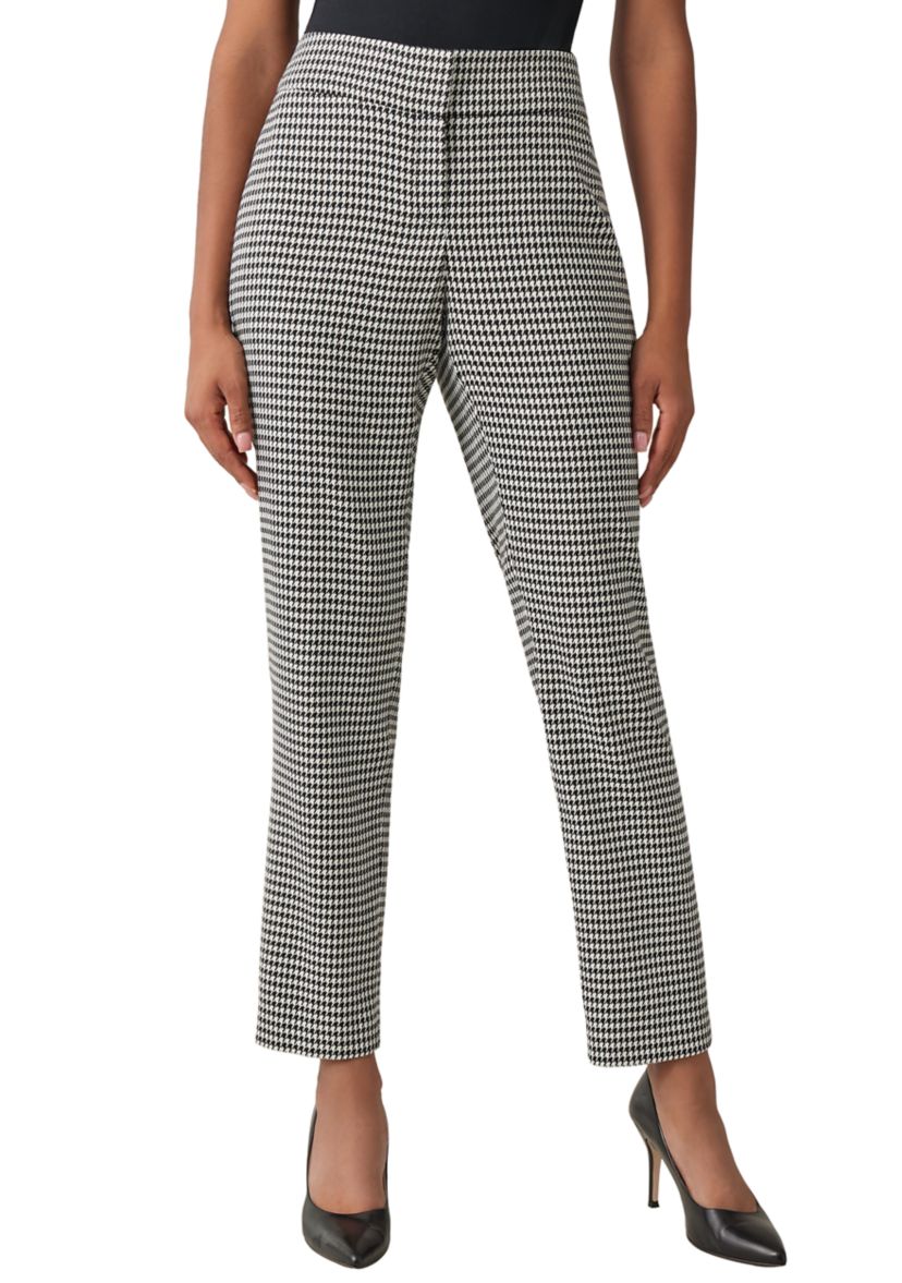 Petite Unlined Printed Slim Suit Separate Pants