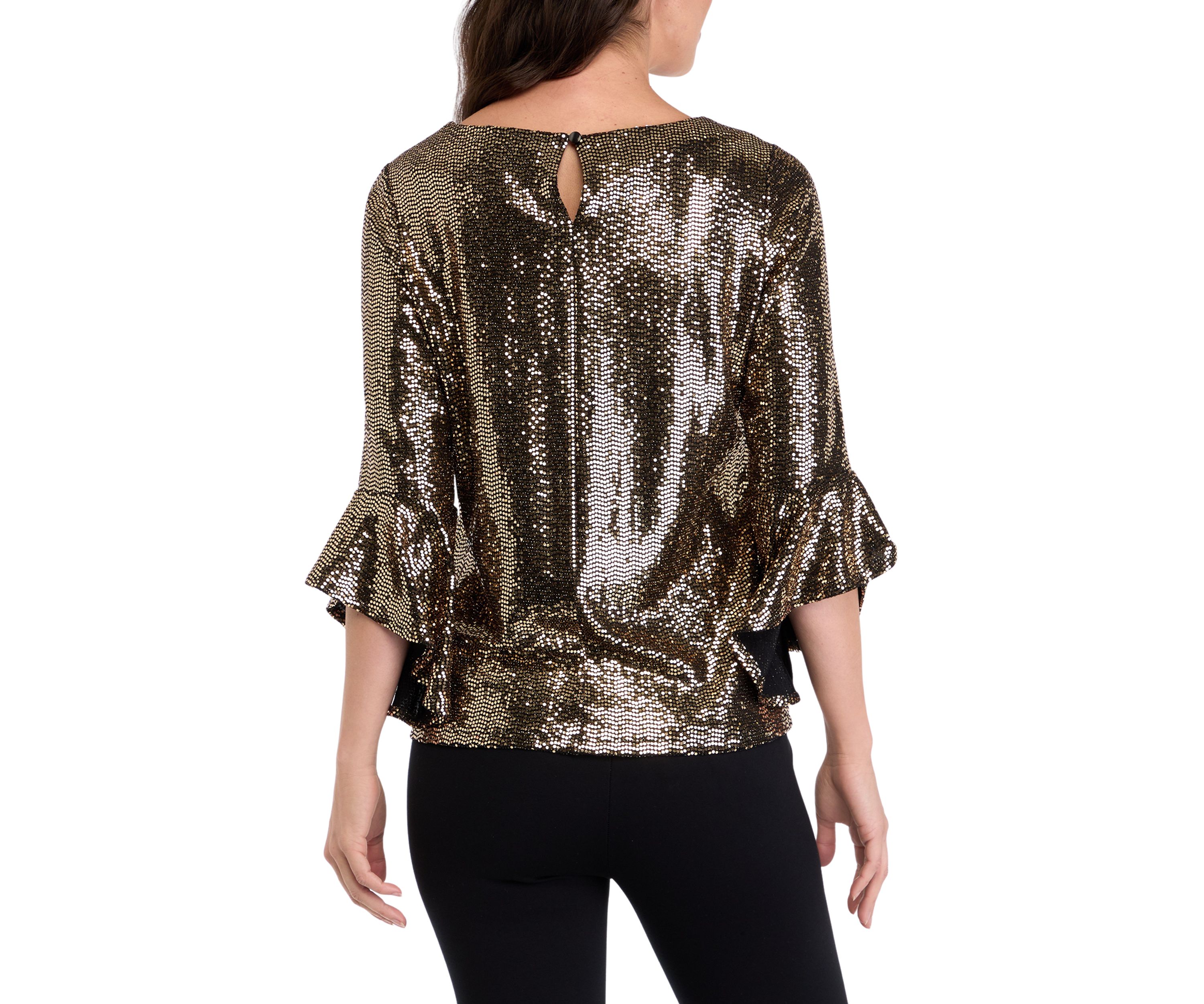 Womens Bell Sleeve Blouse