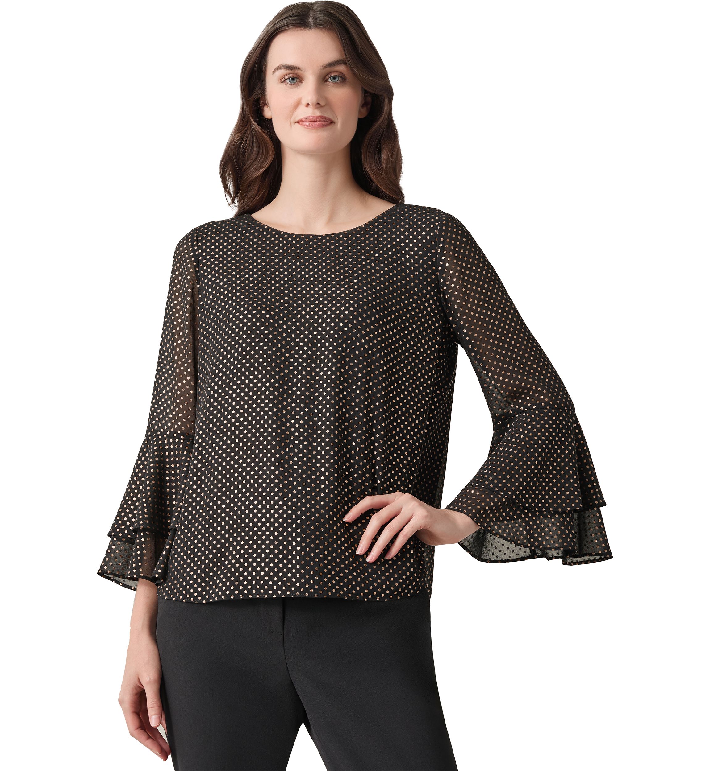 Womens Foil Printed Blouse
