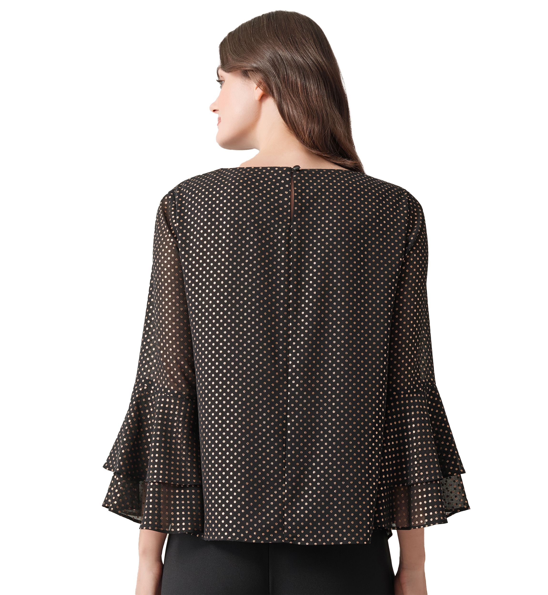 Womens Foil Printed Blouse