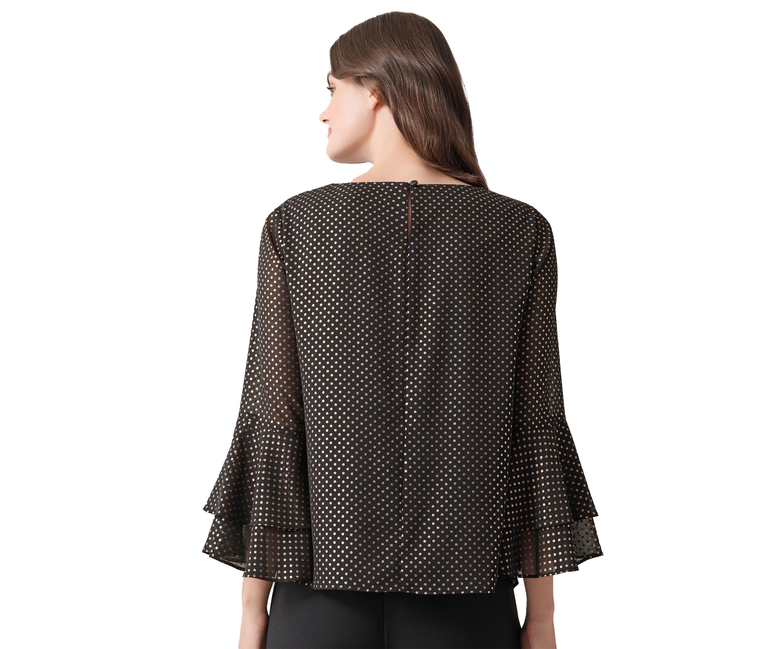 Womens Foil Printed Blouse