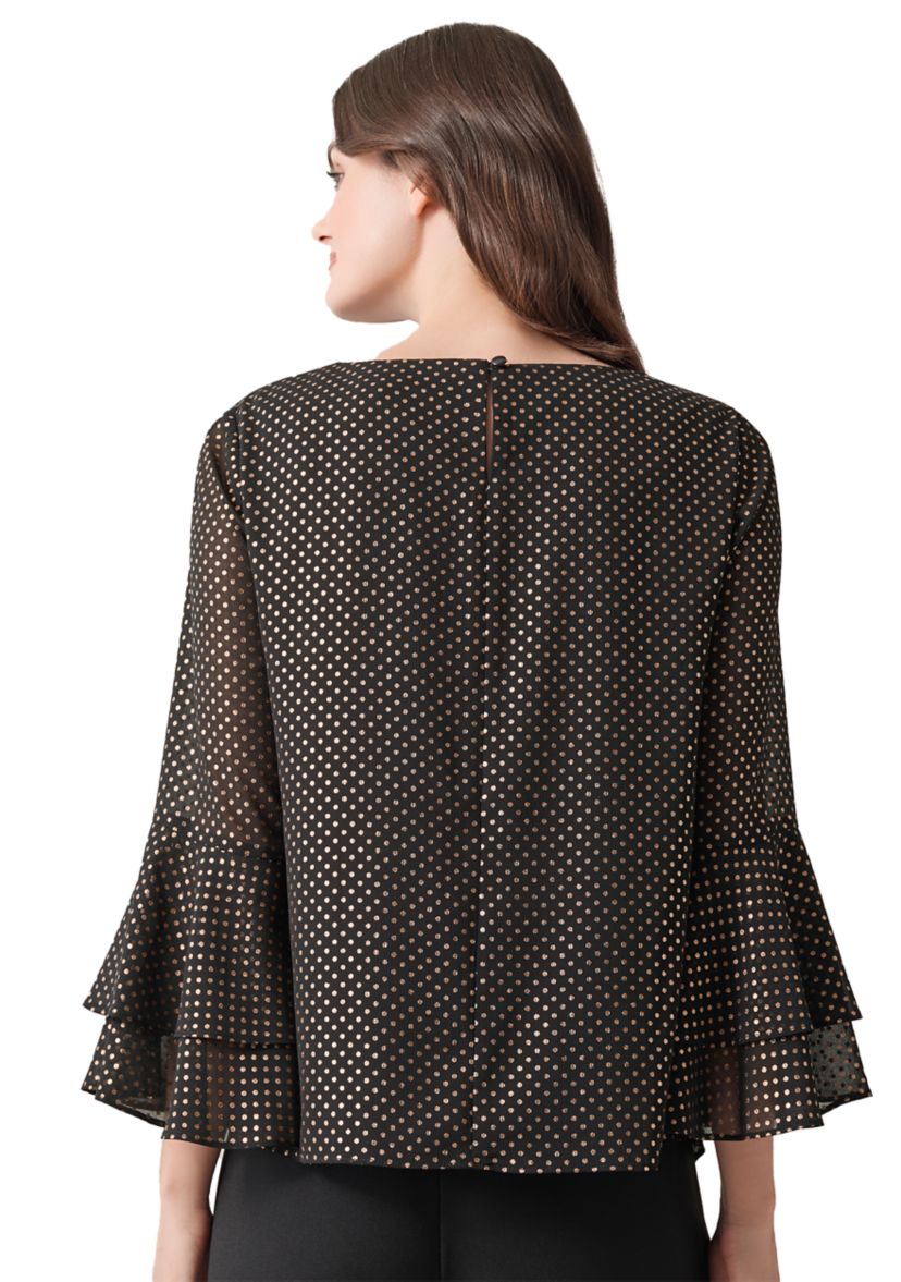Womens Foil Printed Blouse