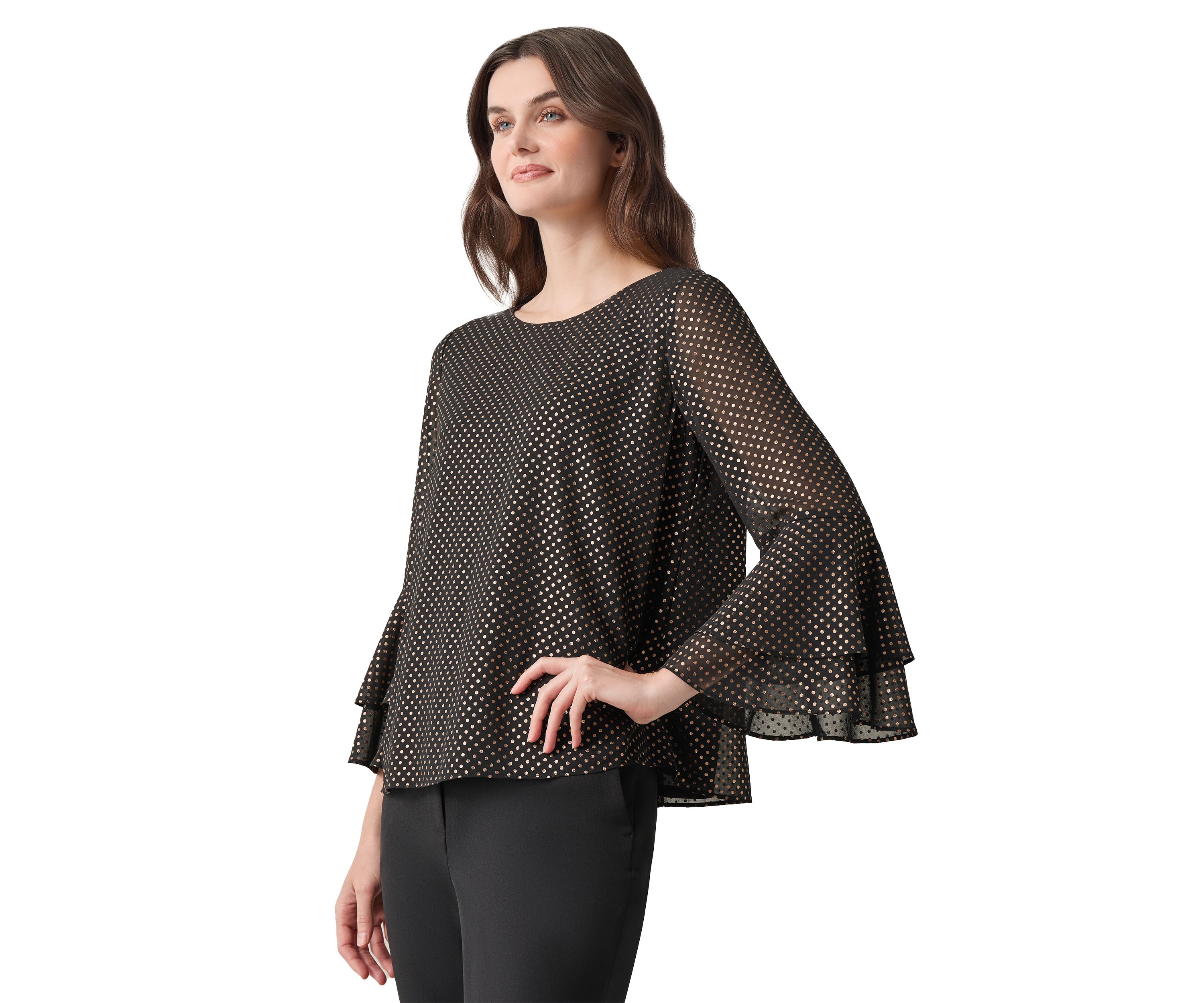 Womens Foil Printed Blouse