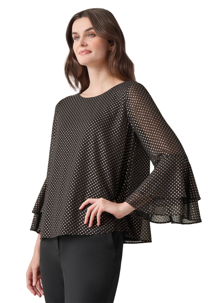 Womens Foil Printed Blouse