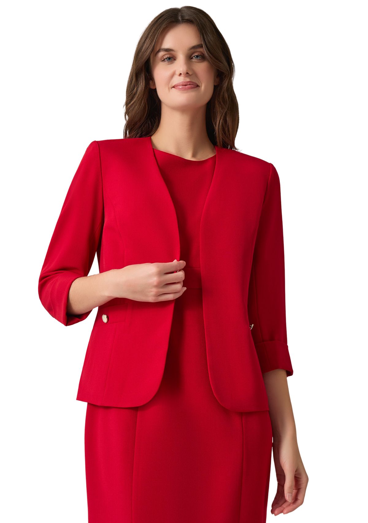 Womens Rolled Cuff Cardigan