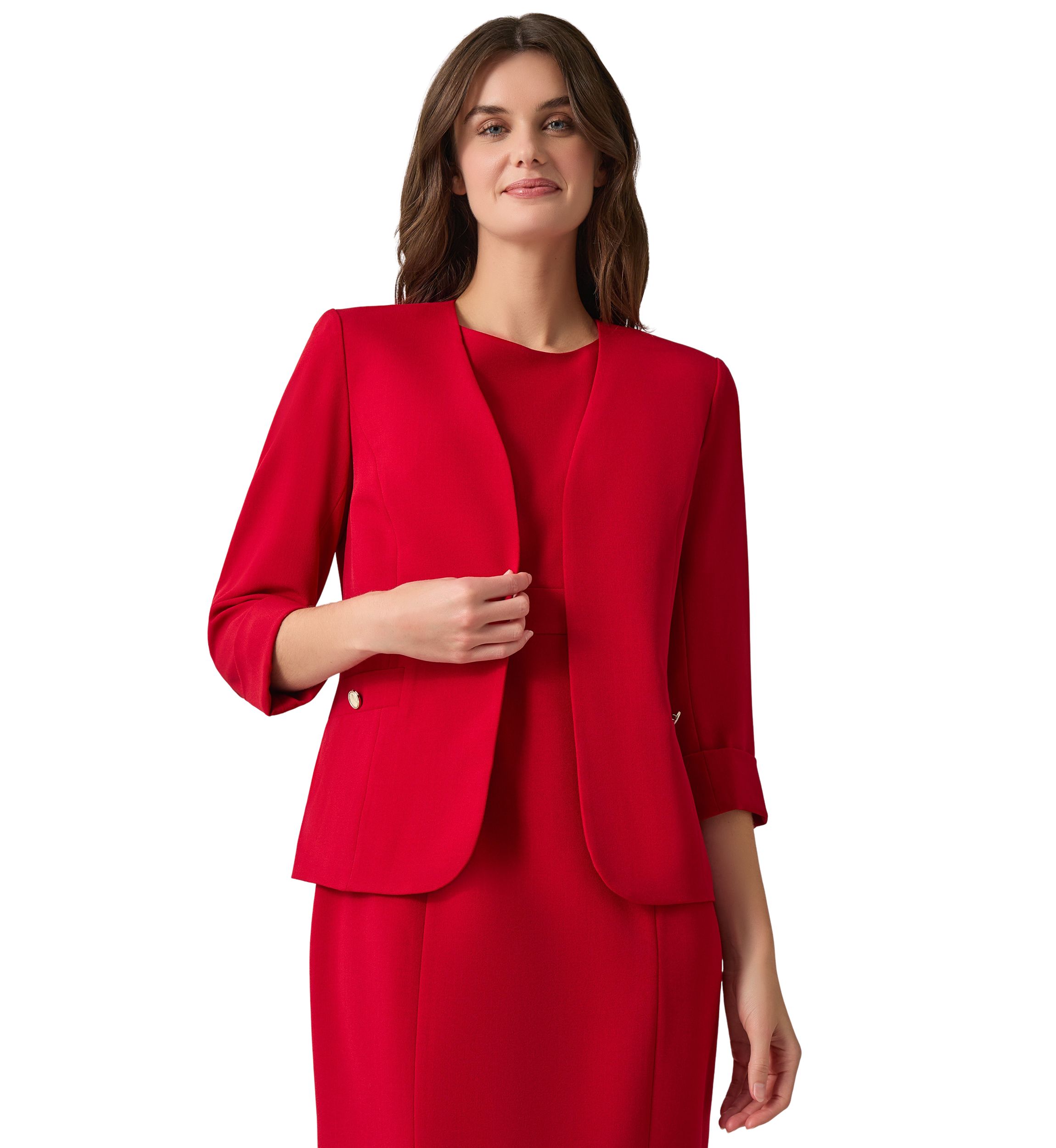 Womens Rolled Cuff Cardigan