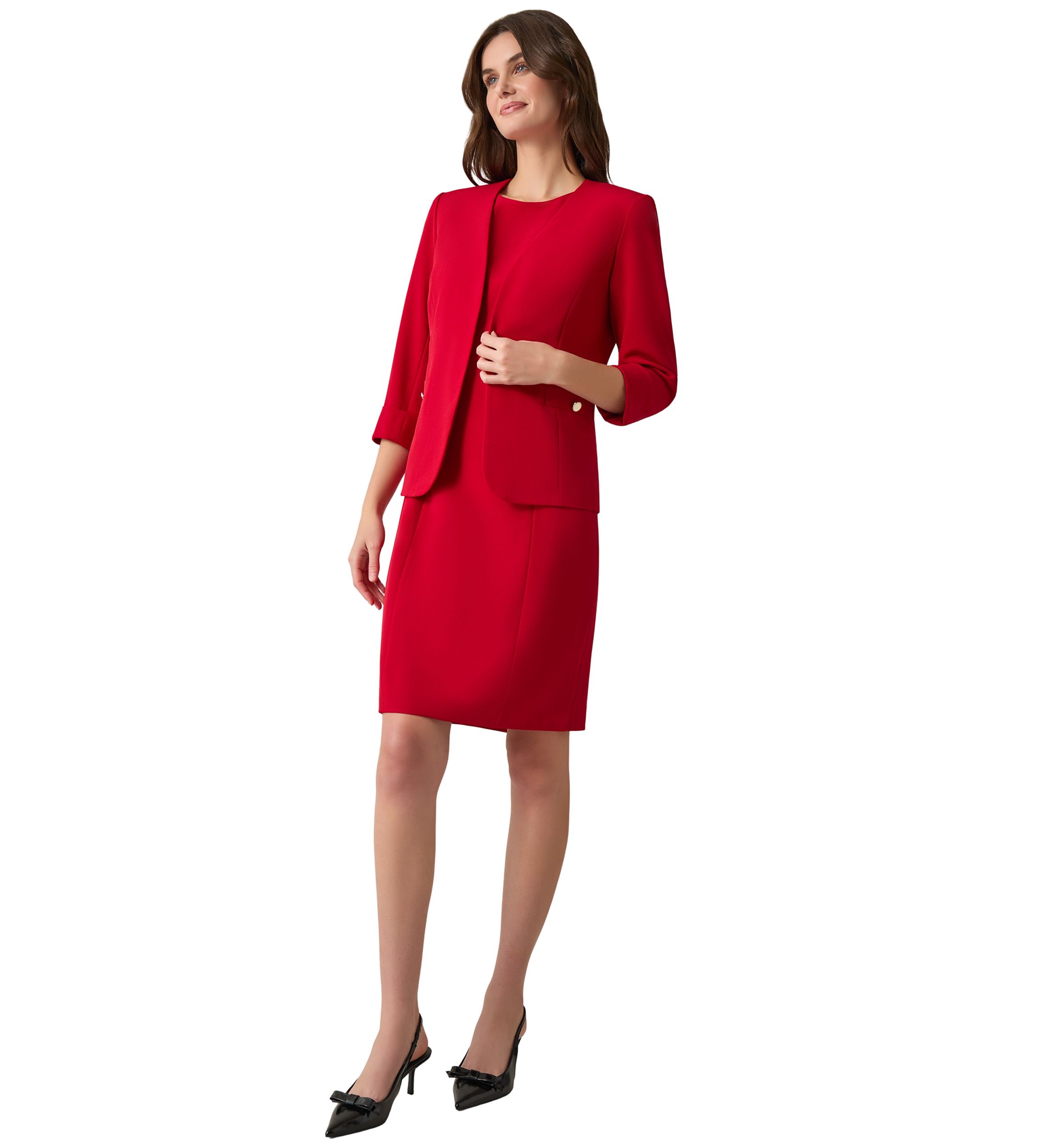 Womens Rolled Cuff Cardigan