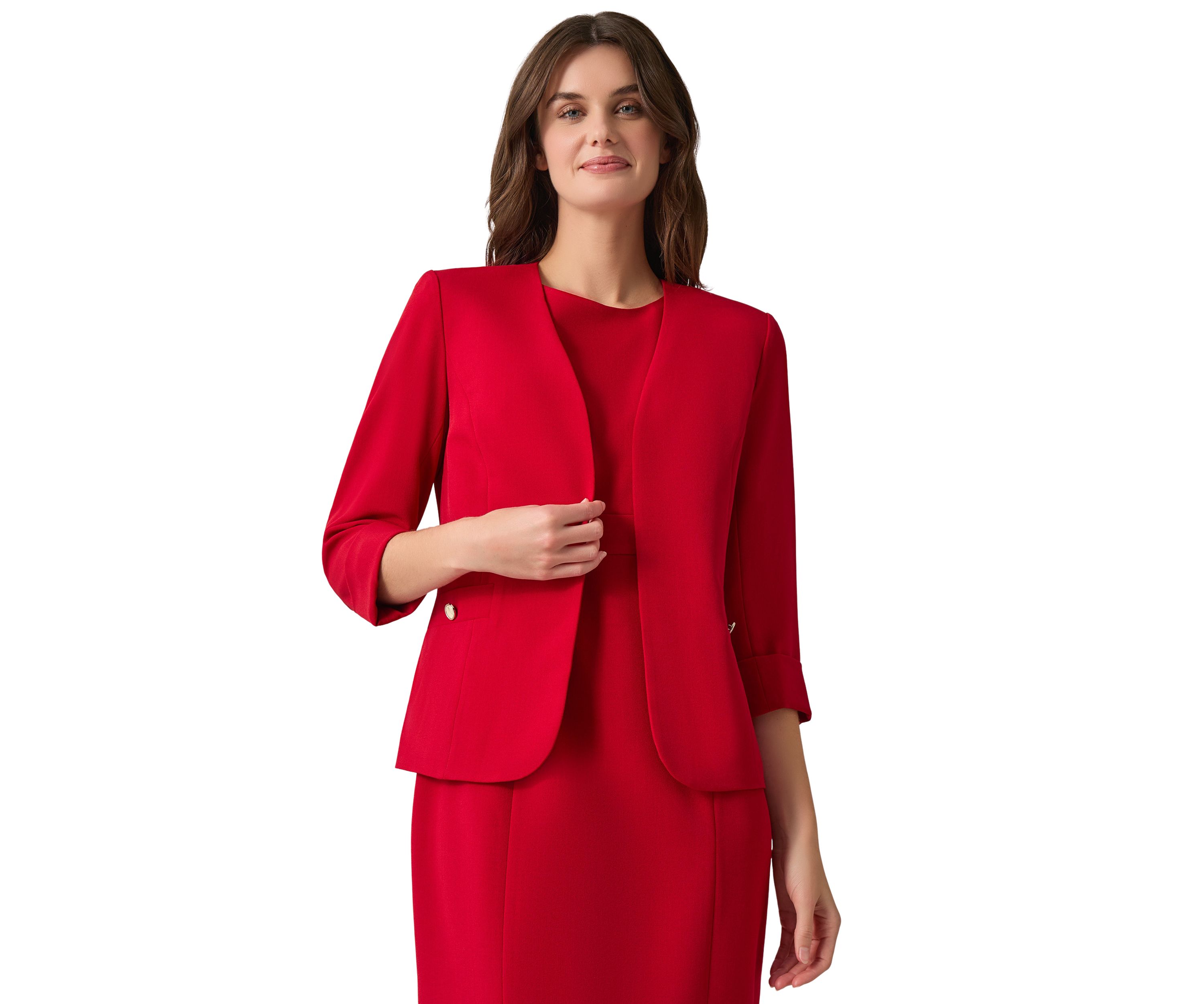 Womens Cardigan with Rolled Cuffs